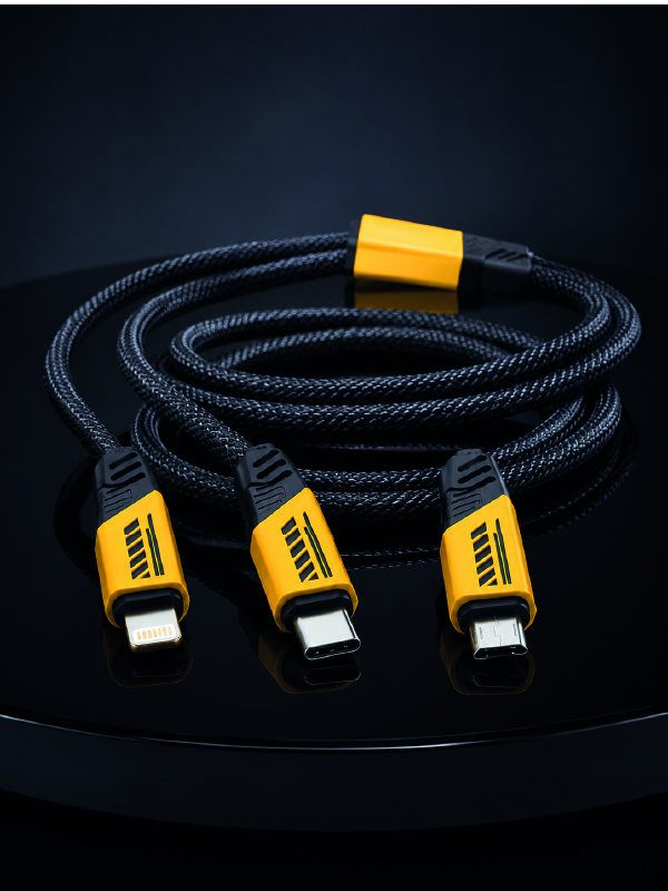 240W Çoklu Şarj Kablosu Type-C Lightning Micro USB Örgü Kablo - Lisinya 240W Çoklu Şarj Kablosu Type-C Lightning Micro USB Örgü Kablo - Lisinya