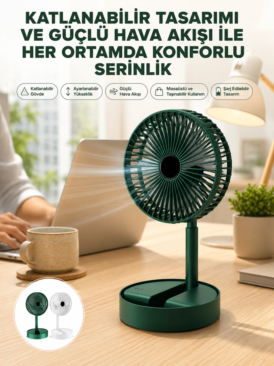 Katlanabilir Usb Şarjlı Masaüstü Soğutucu Mini Fan Telefon Tutucu - Lisinya Katlanabilir Usb Şarjlı Masaüstü Soğutucu Mini Fan Telefon Tutucu - Lisinya
