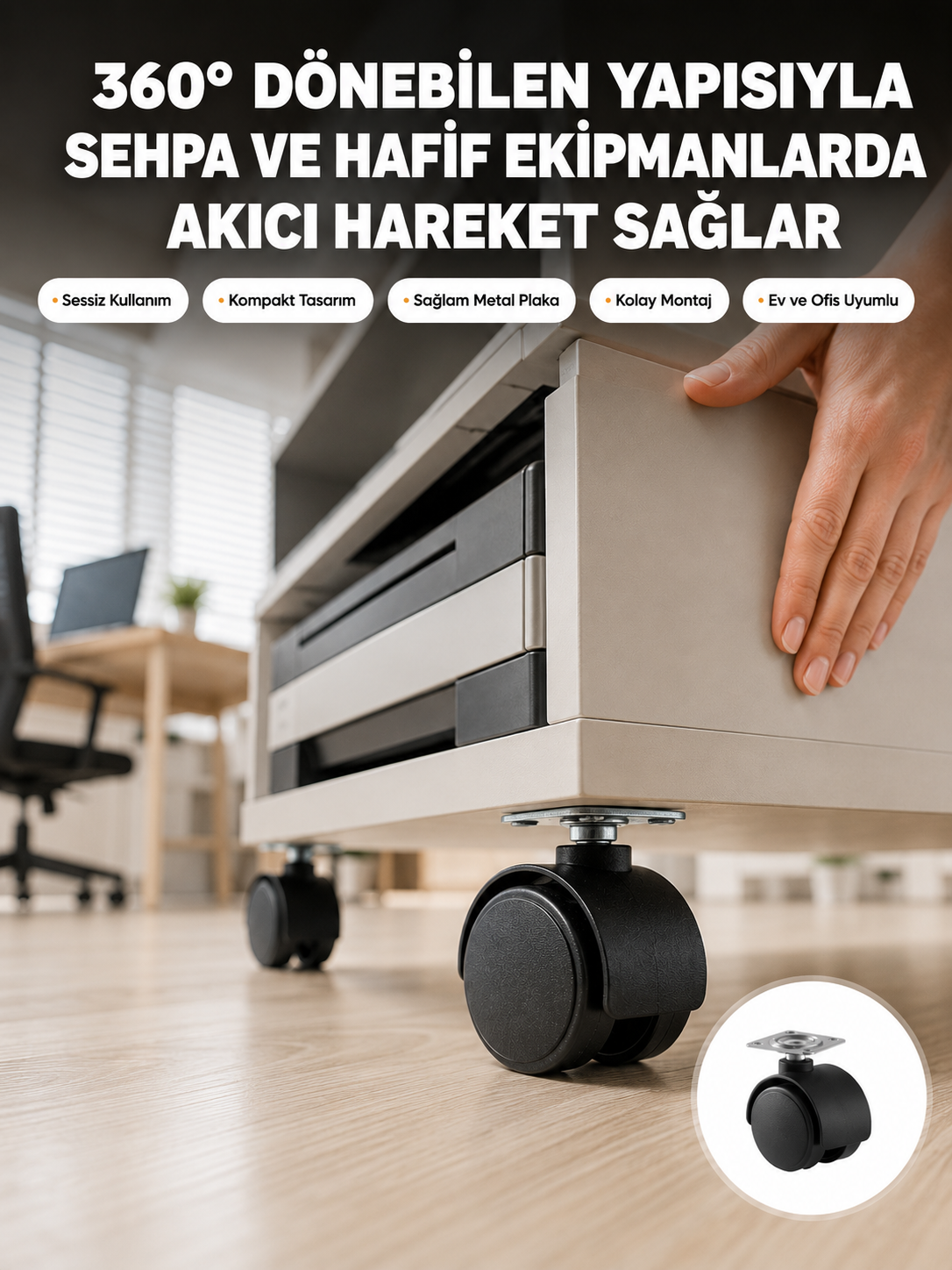 Sehpa ve Ekipmanlar İçin 4 cm Kilitsiz Ayak Tekli - Lisinya Sehpa ve Ekipmanlar İçin 4 cm Kilitsiz Ayak Tekli - Lisinya