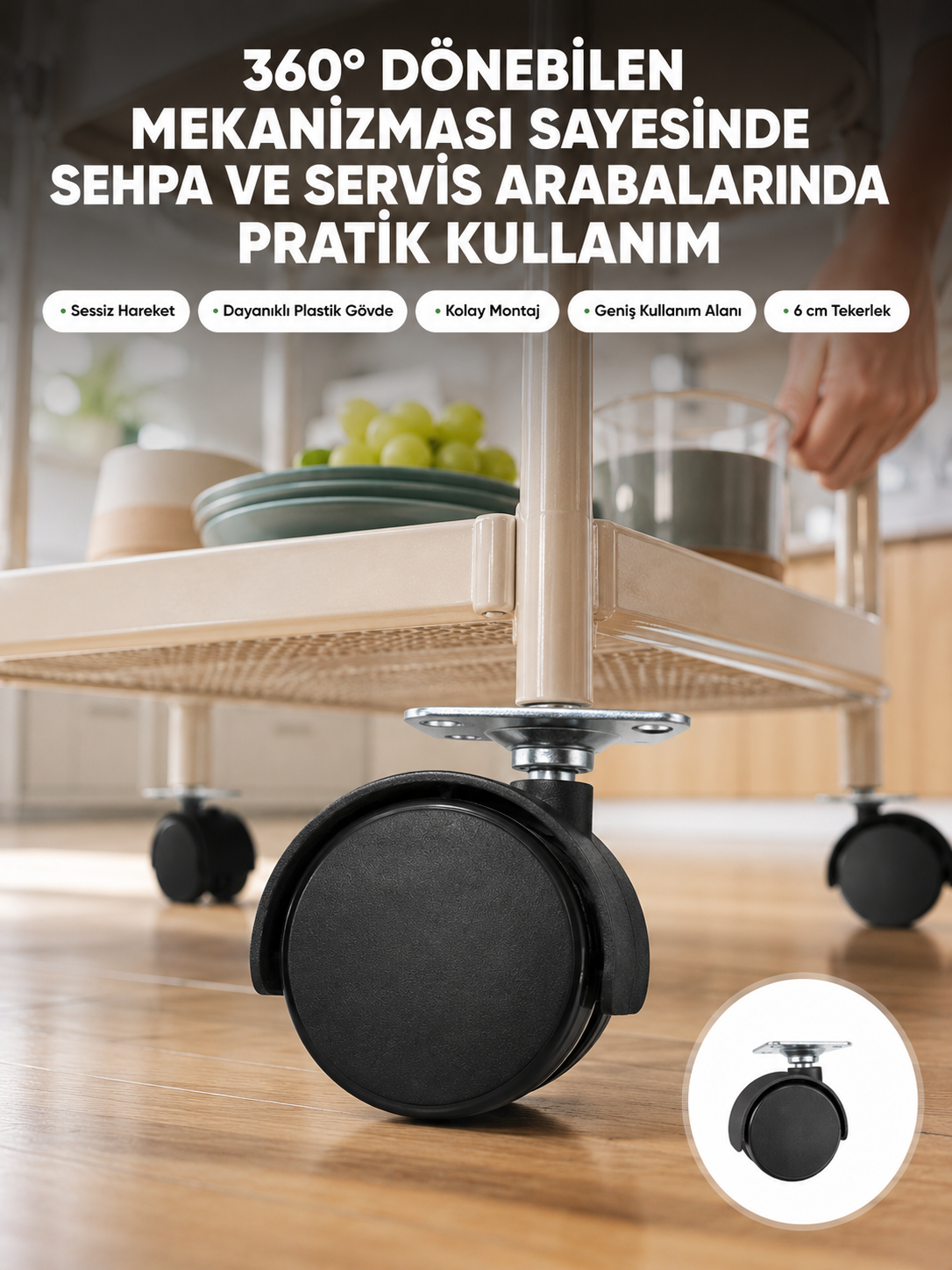 Mobilya Tekerleği 6 cm Kilitsiz Tekli Satış - Lisinya Mobilya Tekerleği 6 cm Kilitsiz Tekli Satış - Lisinya