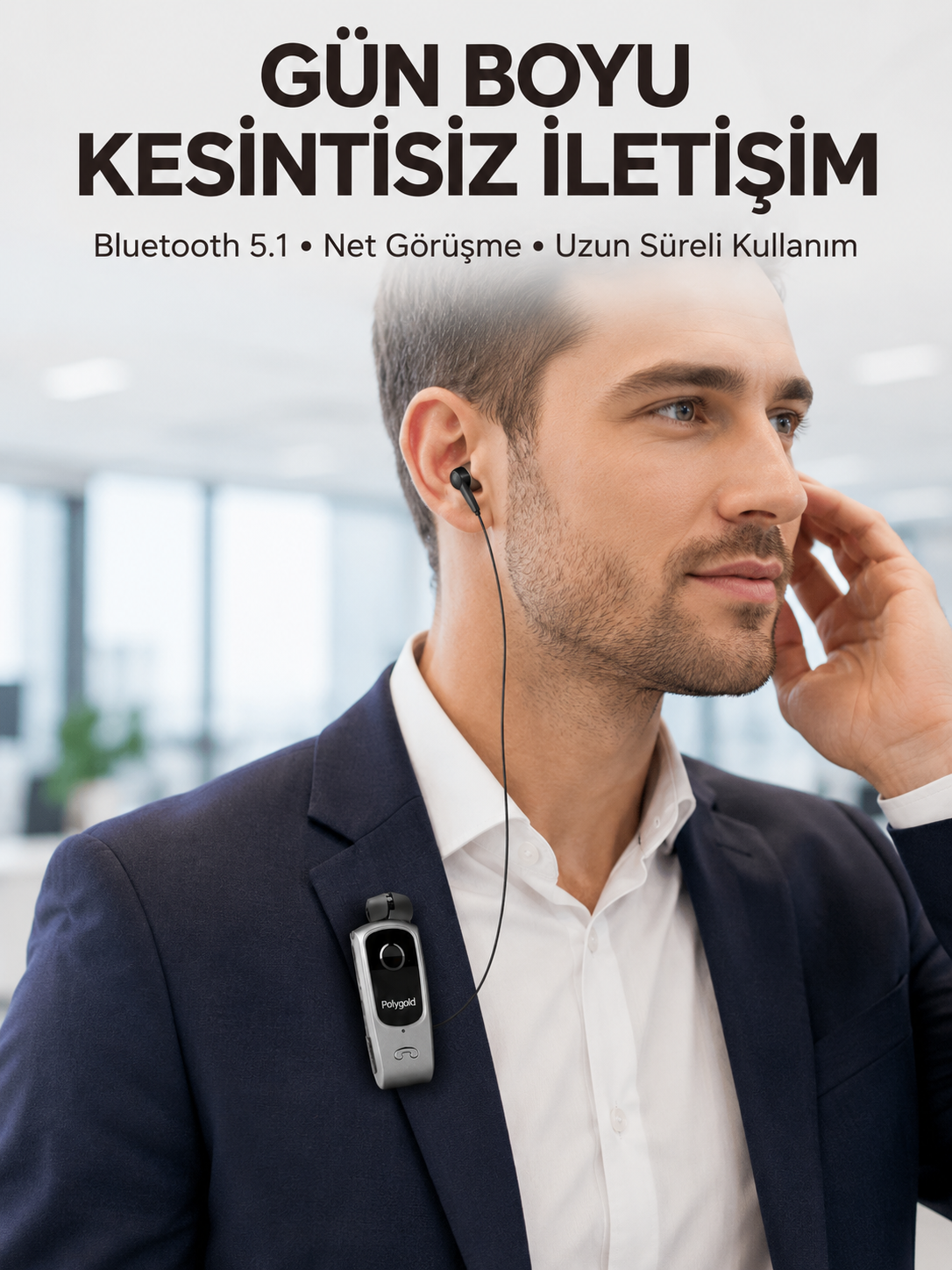 Çift Telefon Bağlantılı Eller Serbest Bluetooth Kulaklık - Lisinya Çift Telefon Bağlantılı Eller Serbest Bluetooth Kulaklık - Lisinya