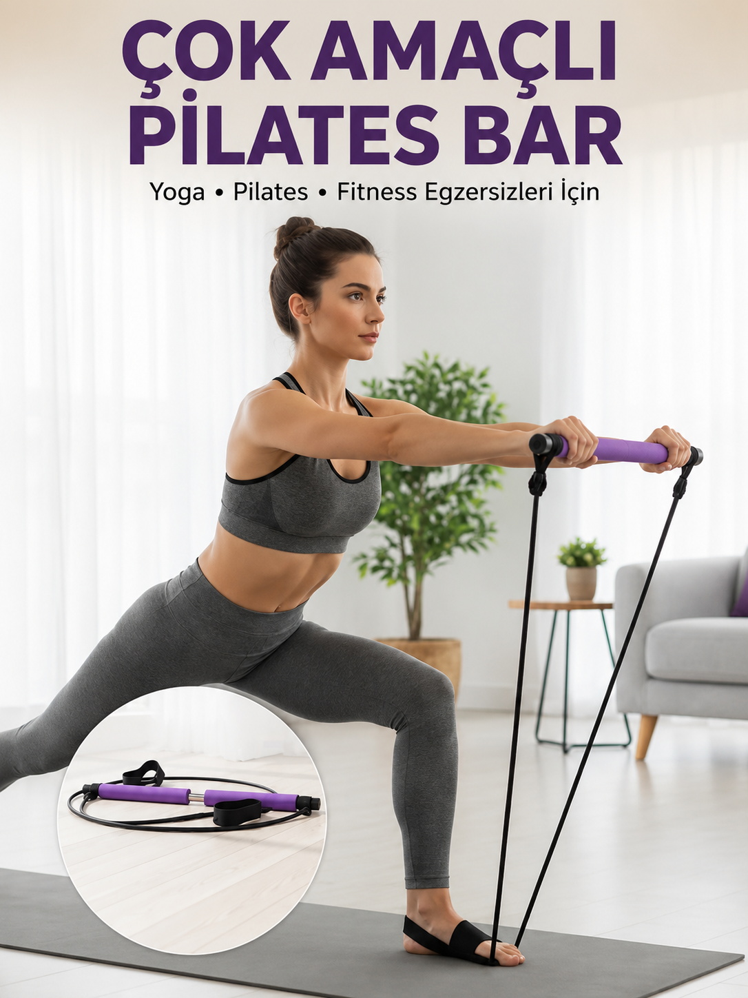 Çok Amaçlı Pilates Bar Yoga ve Fitness İçin Profesyonel Tasarım - Lisinya Çok Amaçlı Pilates Bar Yoga ve Fitness İçin Profesyonel Tasarım - Lisinya
