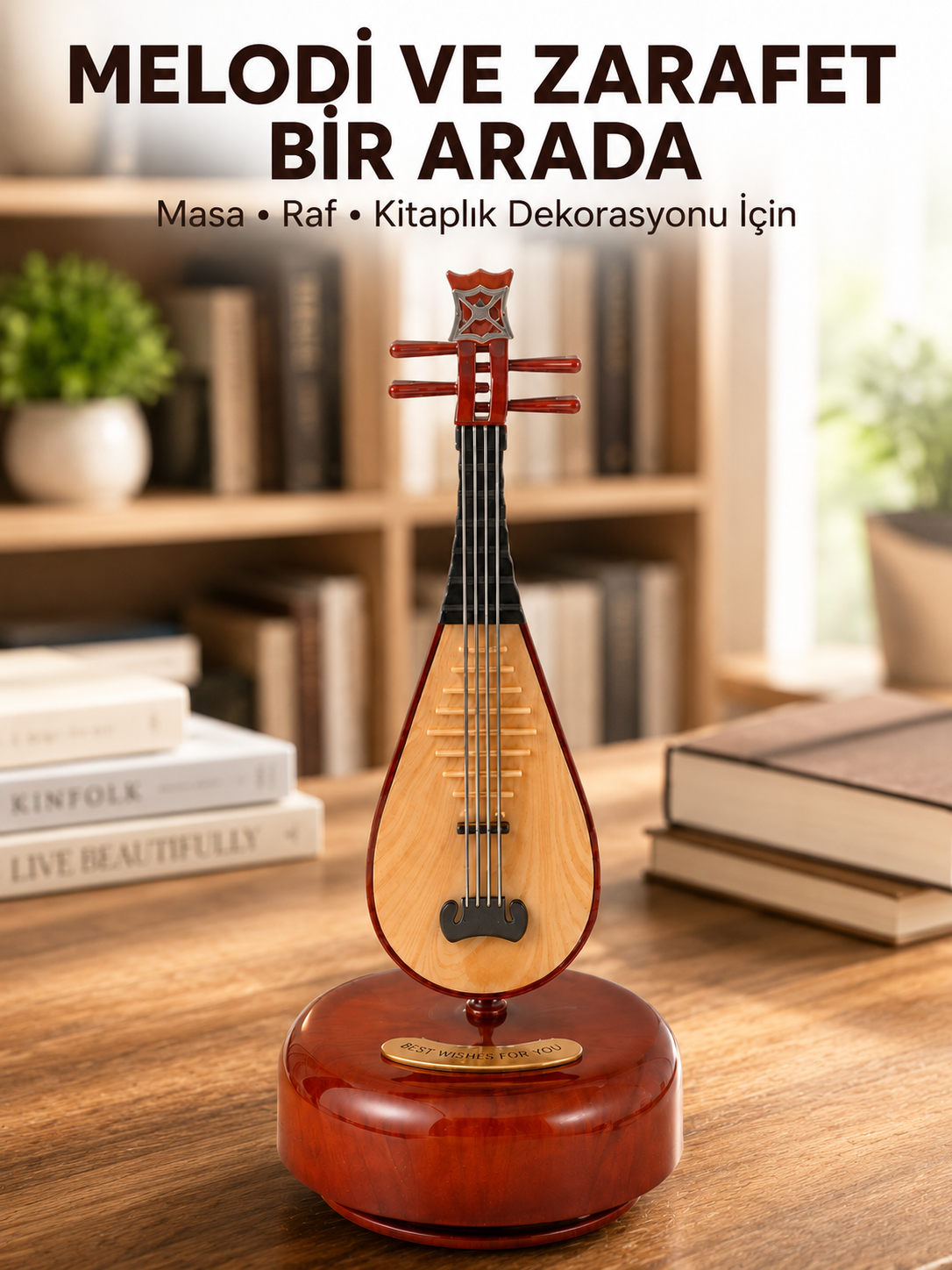Ud Sembolü Müzik Kutusu Estetik Tasarım Melodi Destekli - Lisinya Ud Sembolü Müzik Kutusu Estetik Tasarım Melodi Destekli - Lisinya