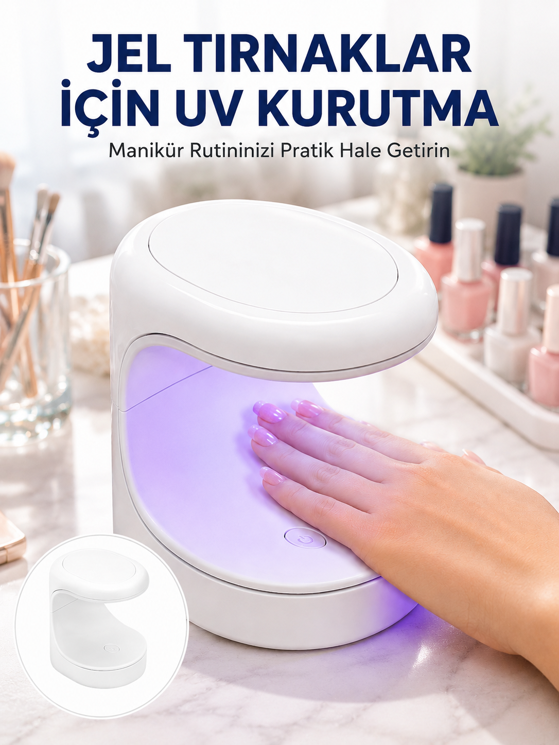 Kalıcı Oje Kurutucu UV Led Teknolojisi Taşınabilir Mini Tırnak Kurutucu Yeni Nesil - Lisinya Kalıcı Oje Kurutucu UV Led Teknolojisi Taşınabilir Mini Tırnak Kurutucu Yeni Nesil - Lisinya