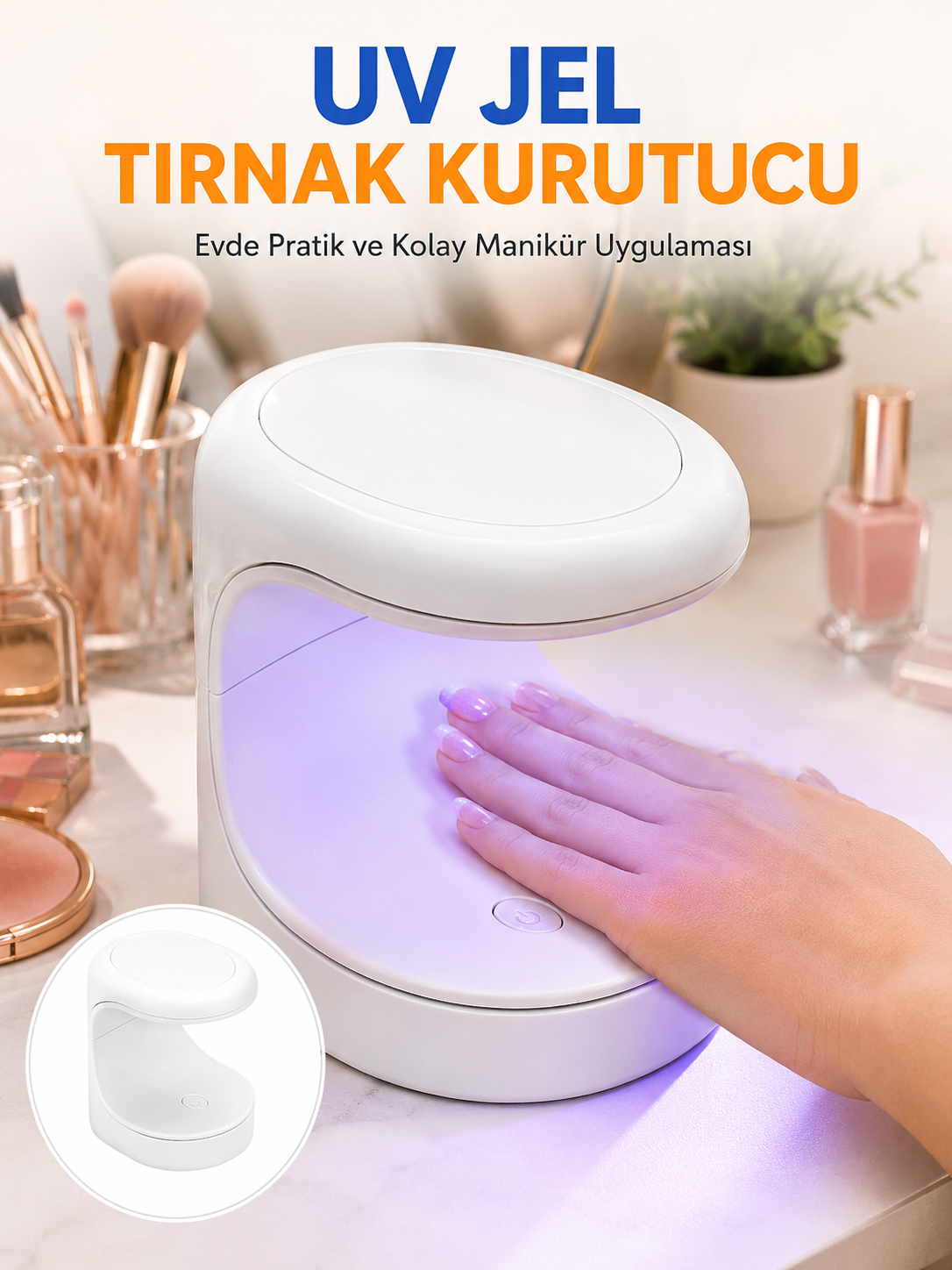 Kalıcı Oje Kurutucu Mini UV Işınlı Taşınabilir Hızlı ve Pratik Oje Kurutucu Yeni Nesil - Lisinya Kalıcı Oje Kurutucu Mini UV Işınlı Taşınabilir Hızlı ve Pratik Oje Kurutucu Yeni Nesil - Lisinya