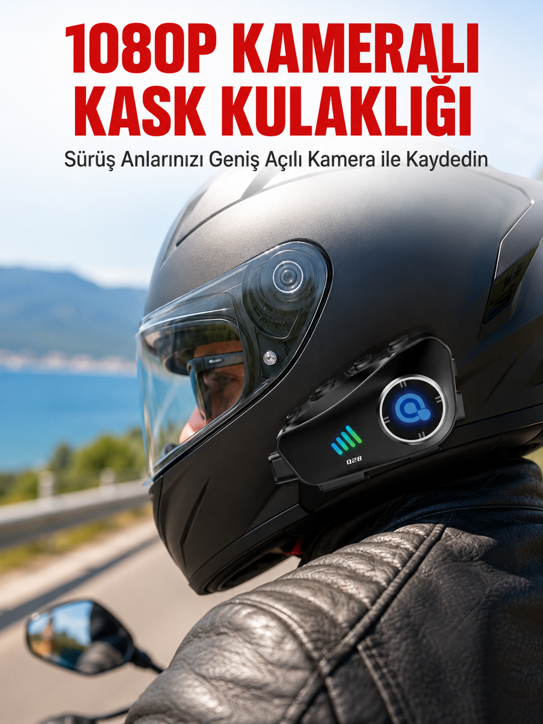 Q28 Bluetooth Kask Kulaklık 1080P Kamera Su Geçirmez Motosiklet Interkom Yeni Nesil - Lisinya Q28 Bluetooth Kask Kulaklık 1080P Kamera Su Geçirmez Motosiklet Interkom Yeni Nesil - Lisinya