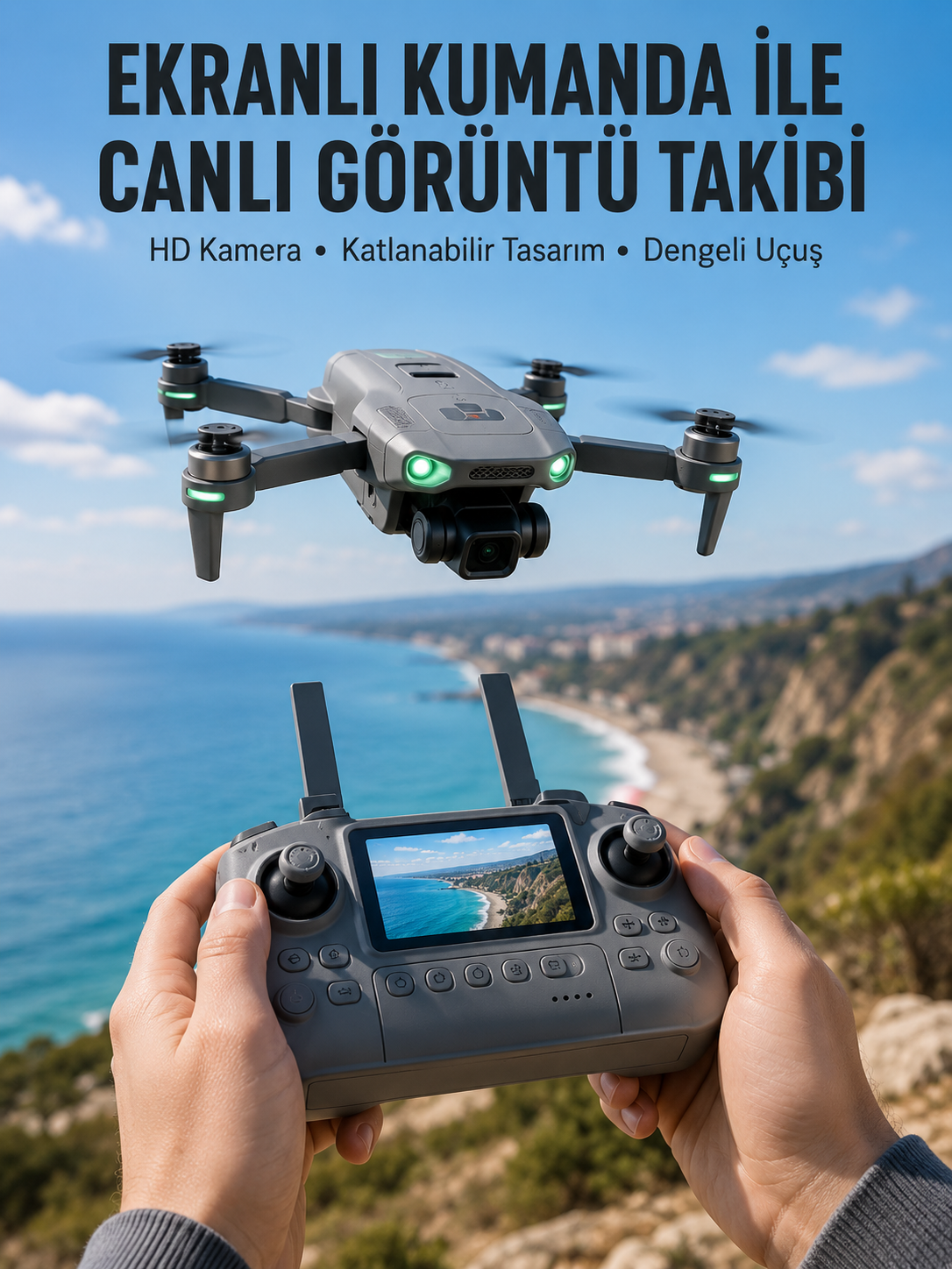 Akıllı Sensörlü Drone Canlı Görüntü Aktarımlı - Lisinya Akıllı Sensörlü Drone Canlı Görüntü Aktarımlı - Lisinya