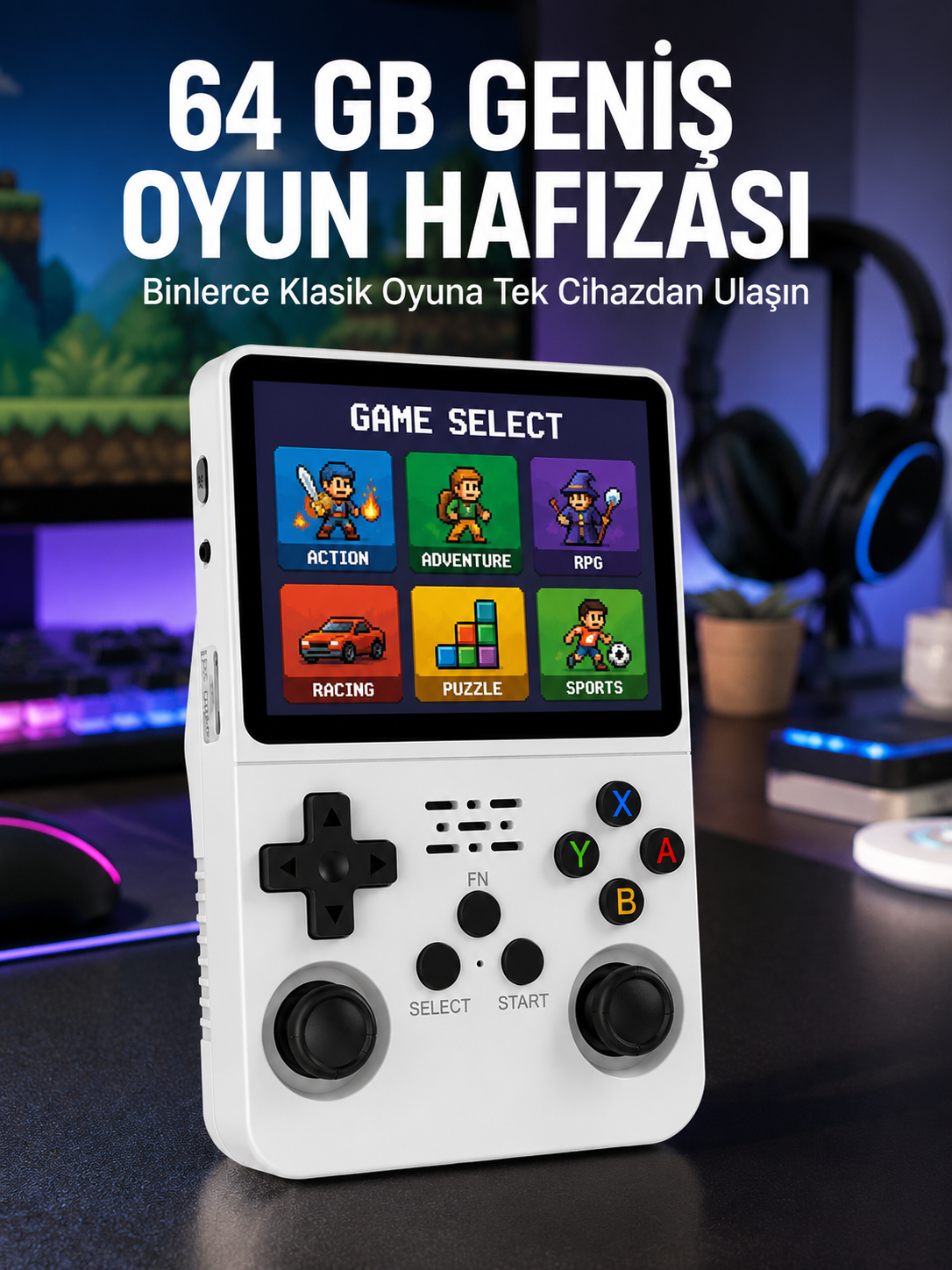 Klasik Oyun Konsolu 64 Bit İşlemci ve Çift Kart Girişi Özellikli Yeni Nesil - Lisinya Klasik Oyun Konsolu 64 Bit İşlemci ve Çift Kart Girişi Özellikli Yeni Nesil - Lisinya