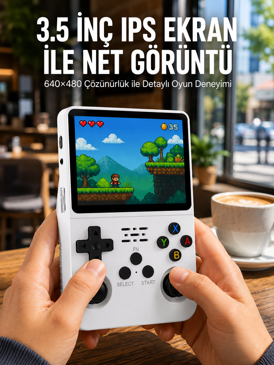 El Tipi Oyun Konsolu 3.5 İnç HD Ekran ve Hafıza Kartı Destekli Yeni Nesil - Lisinya