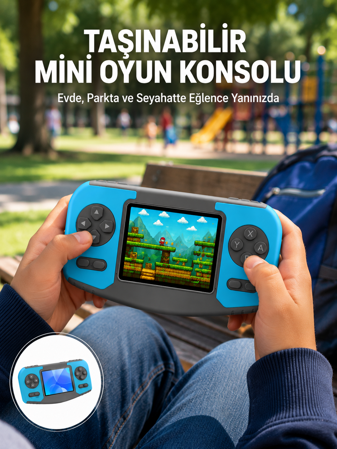 Taşınabilir Mini Video Oyun Konsolu Ergonomik Tasarım - Lisinya