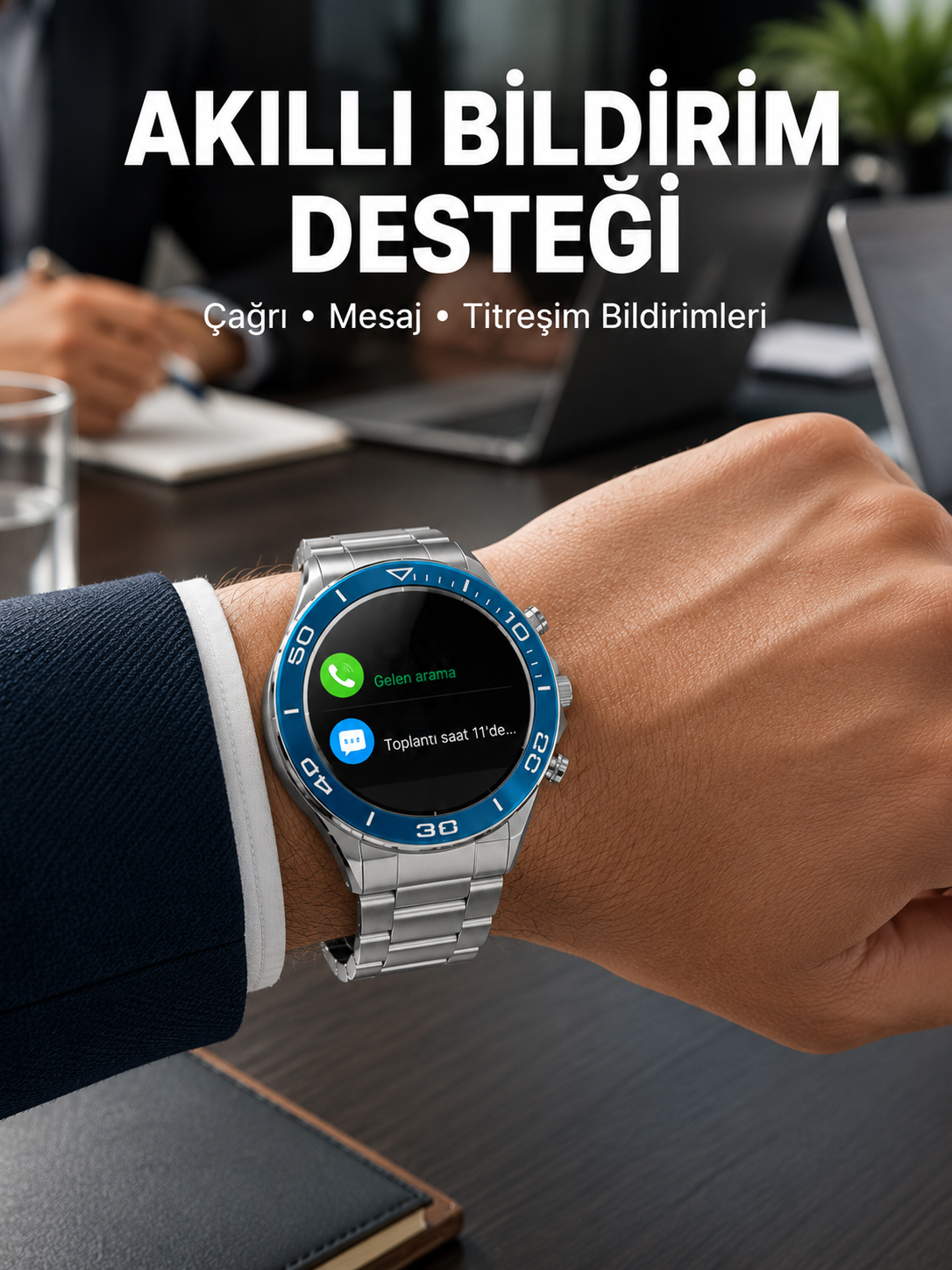 Akıllı Saat Çelik Kordonlu Amoled Ekran Android ve İOS Uyumlu Çağrı Cevaplayabilen Yeni Nesil - Lisinya Akıllı Saat Çelik Kordonlu Amoled Ekran Android ve İOS Uyumlu Çağrı Cevaplayabilen Yeni Nesil - Lisinya
