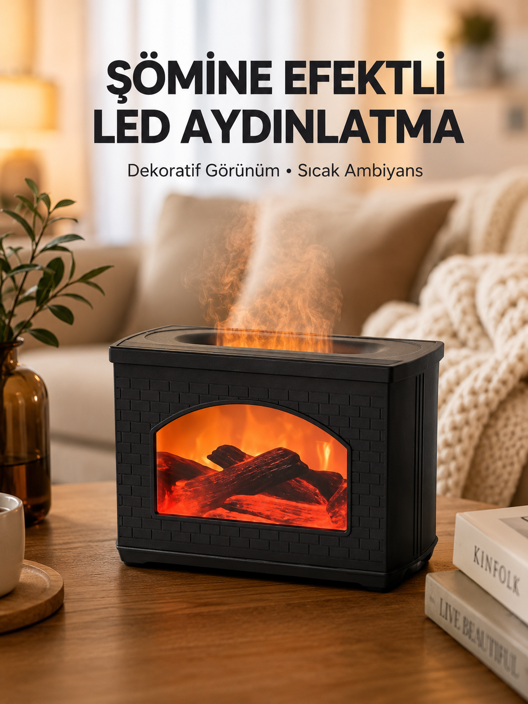 Aromaterapi Destekli Ultrasonik Nemlendirici USB Bağlantılı Sessiz Model - Lisinya Aromaterapi Destekli Ultrasonik Nemlendirici USB Bağlantılı Sessiz Model - Lisinya