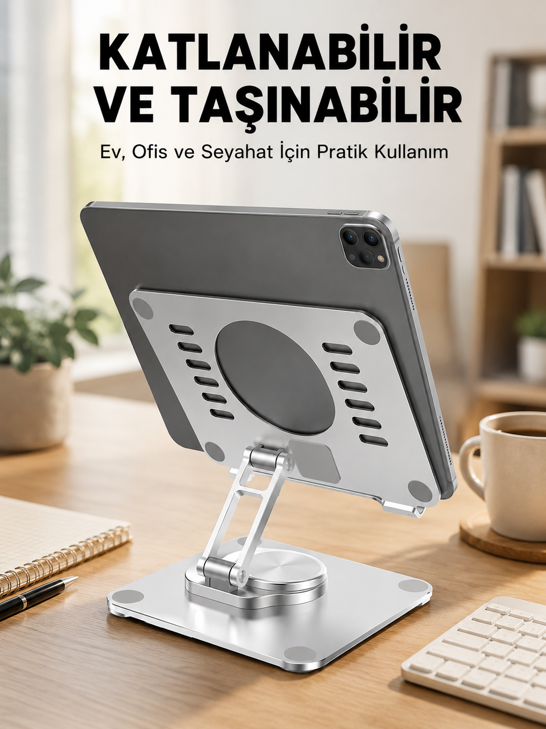 Taşınabilir Katlanır Tablet Braketi Masaüstü Stand Yeni Nesil - Lisinya Taşınabilir Katlanır Tablet Braketi Masaüstü Stand Yeni Nesil - Lisinya