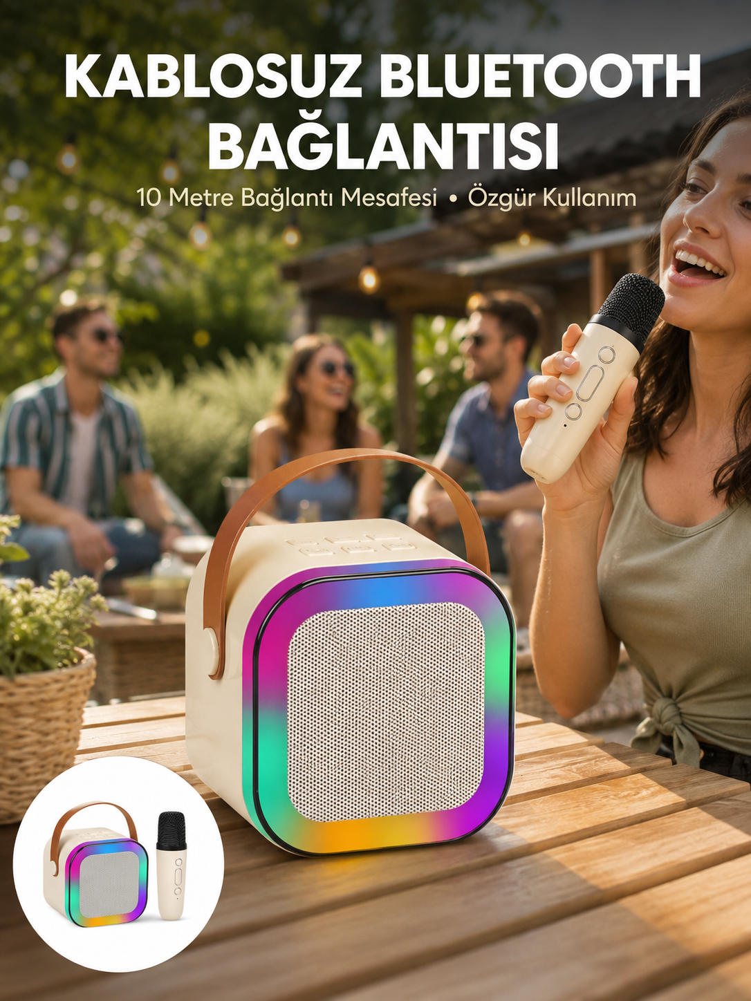 Karaoke Mikrofon Hoparlör Seti 6 Saat Kullanım Süresi Yeni Nesil - Lisinya Karaoke Mikrofon Hoparlör Seti 6 Saat Kullanım Süresi Yeni Nesil - Lisinya