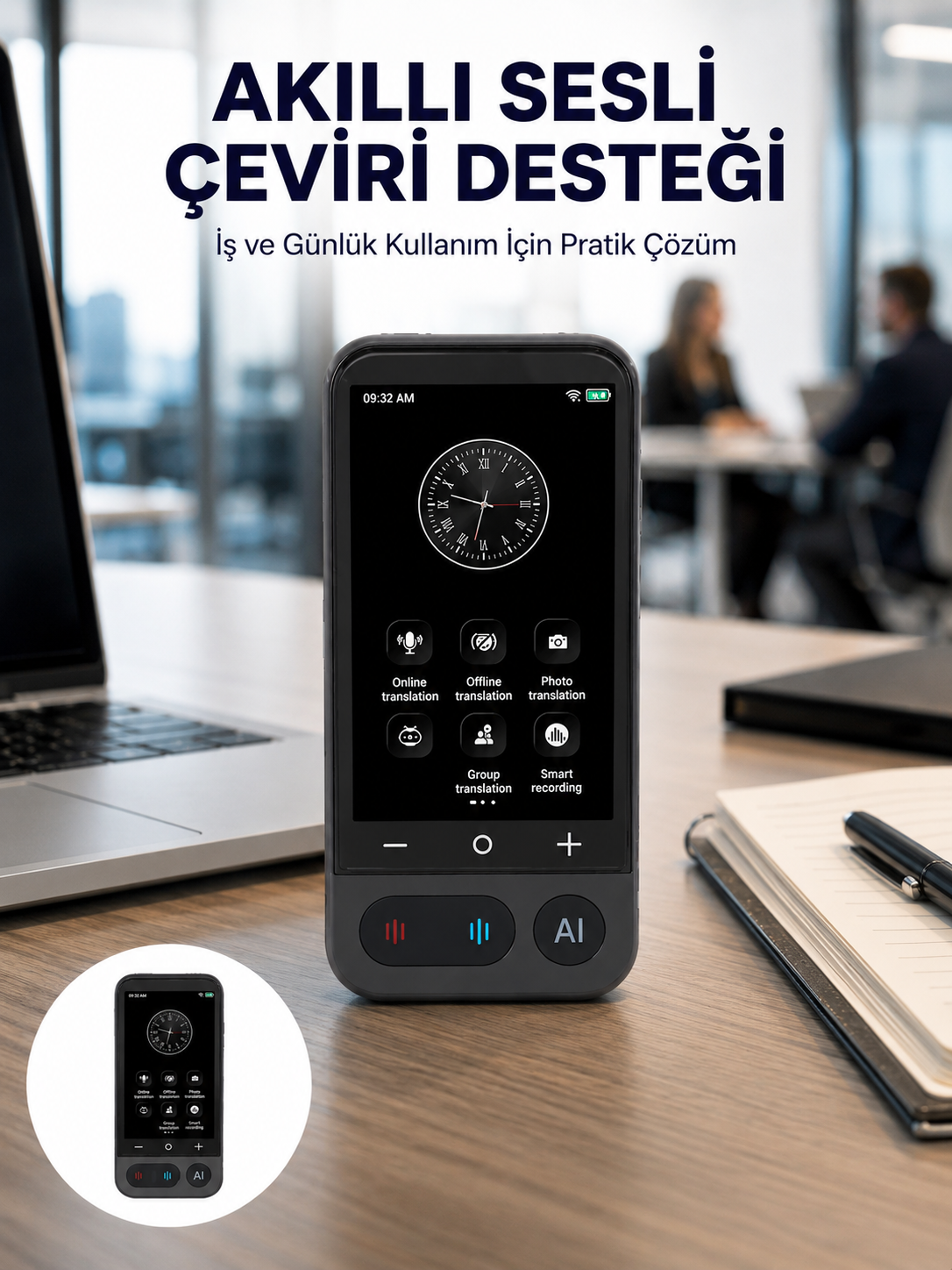 4.0 İnç Dokunmatik Ekranlı Akıllı Çeviri Cihazı Yeni Nesil - Lisinya 4.0 İnç Dokunmatik Ekranlı Akıllı Çeviri Cihazı Yeni Nesil - Lisinya