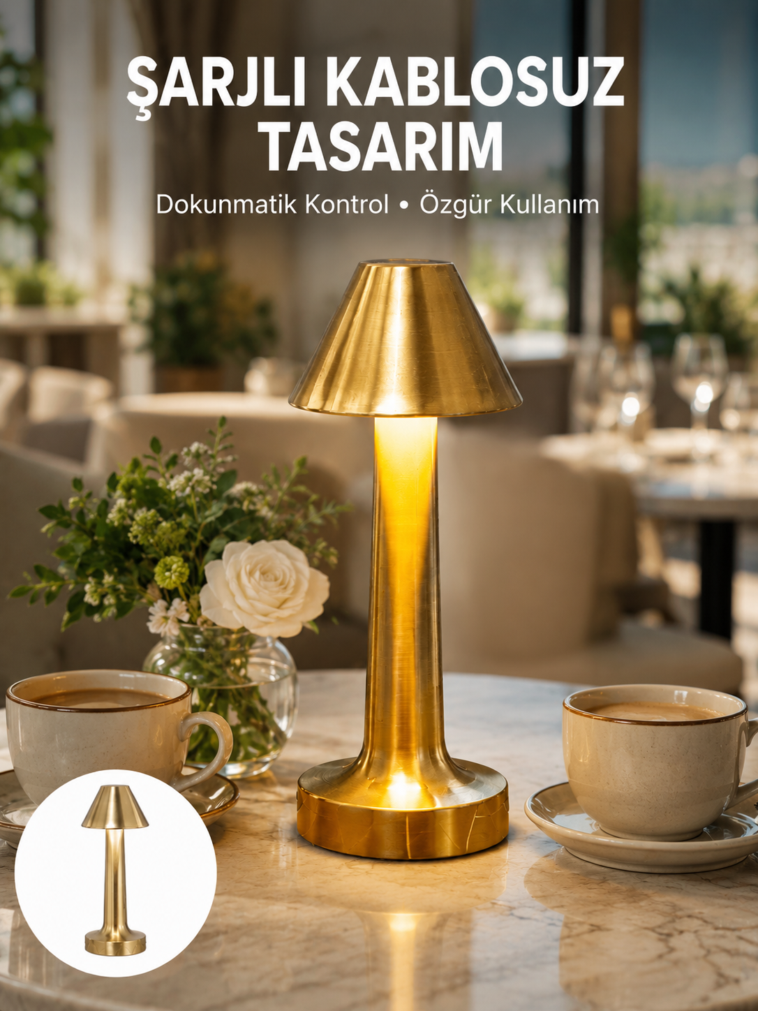 Şarjlı Masa Lambası 3 Işık Modu Kademesiz Karartma Metal Gövde Yeni Nesil - Lisinya Şarjlı Masa Lambası 3 Işık Modu Kademesiz Karartma Metal Gövde Yeni Nesil - Lisinya