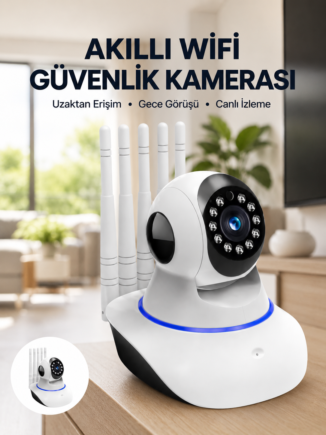 Güvenlik Kamerası Antenli Gece Görüşlü Sensörlü Harekete Duyarlı Yeni Nesil - Lisinya Güvenlik Kamerası Antenli Gece Görüşlü Sensörlü Harekete Duyarlı Yeni Nesil - Lisinya