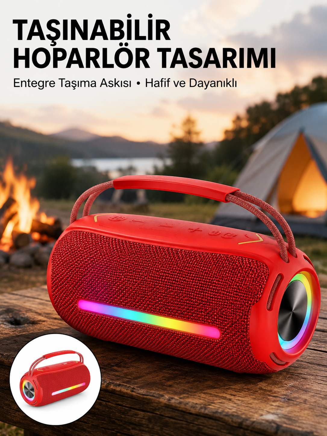 USB/SD/AUX Girişli Hoparlör – 10 W × 2 Çift Sürücü - Lisinya