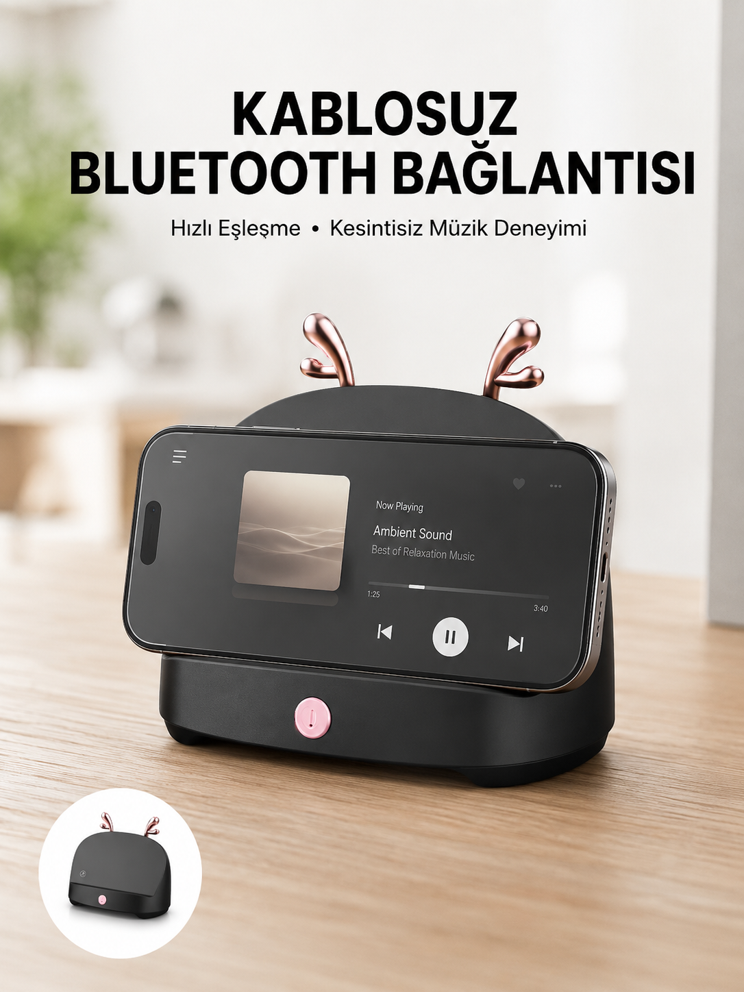 Bluetooth Hoparlör Uzun Pil Ömrü Yüksek Ses Kaliteli Kablosuz Telefon Tutma - Lisinya Bluetooth Hoparlör Uzun Pil Ömrü Yüksek Ses Kaliteli Kablosuz Telefon Tutma - Lisinya