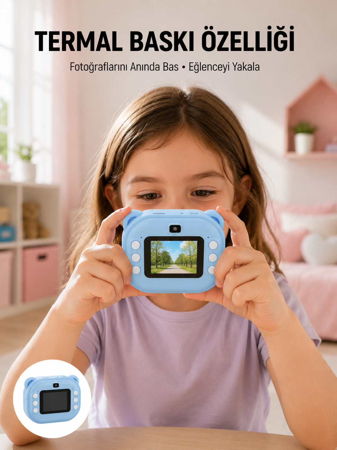 24MP HD Şipşak Kamera – Termal Baskılı, Çift Lensli HD - Lisinya 24MP HD Şipşak Kamera – Termal Baskılı, Çift Lensli HD - Lisinya
