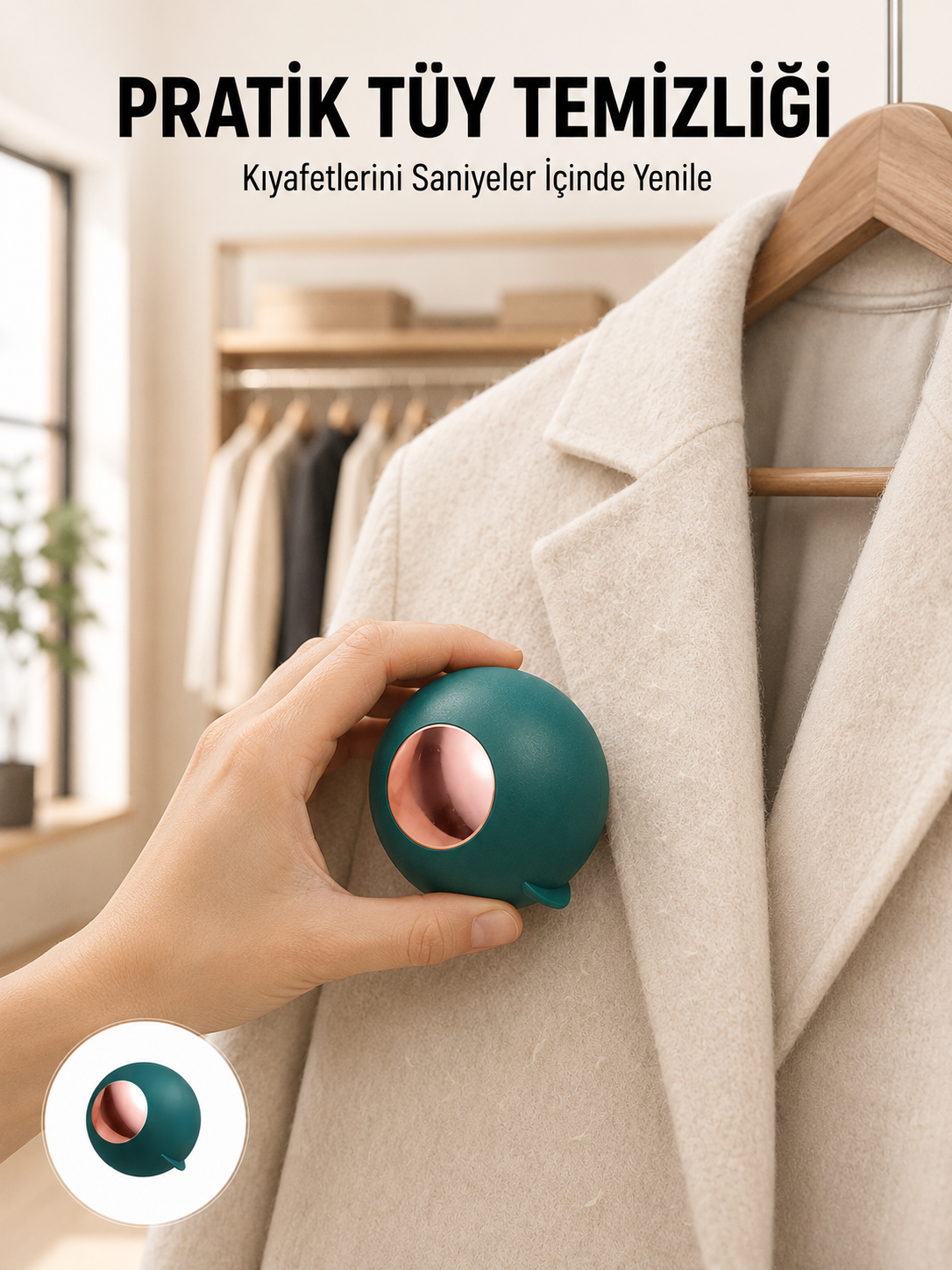 Elbise Tiftik Çıkarıcı Top – Yeniden Kullanılabilir ve Yıkanabilir - Lisinya