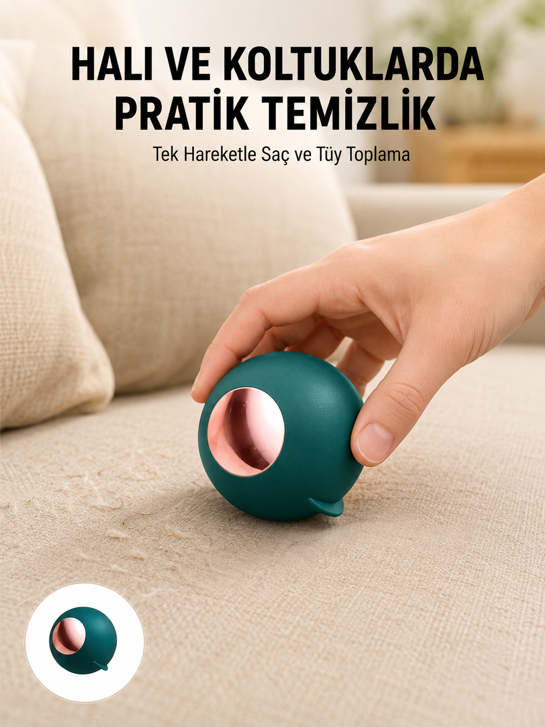 Kumaş Dostu Tiftik Çıkarıcı – Kıyafet ve Halı Temizlik Topu - Lisinya