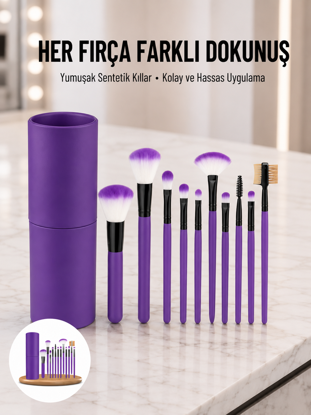 12 Parça Profesyonel Makyaj Fırçası Far Fırçası Allık Fırçası Yumuşak Kıllı - Lisinya 12 Parça Profesyonel Makyaj Fırçası Far Fırçası Allık Fırçası Yumuşak Kıllı - Lisinya