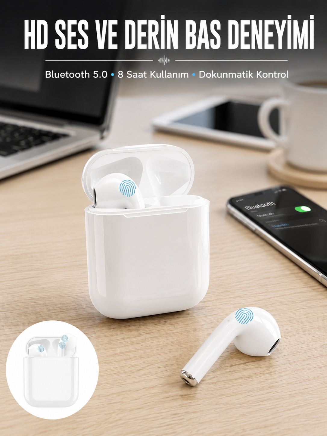 2.Nesil TWS Bluetooth Kulaklık Yüksek Ses Kaliteli Yeni Nesil - Lisinya 2.Nesil TWS Bluetooth Kulaklık Yüksek Ses Kaliteli Yeni Nesil - Lisinya