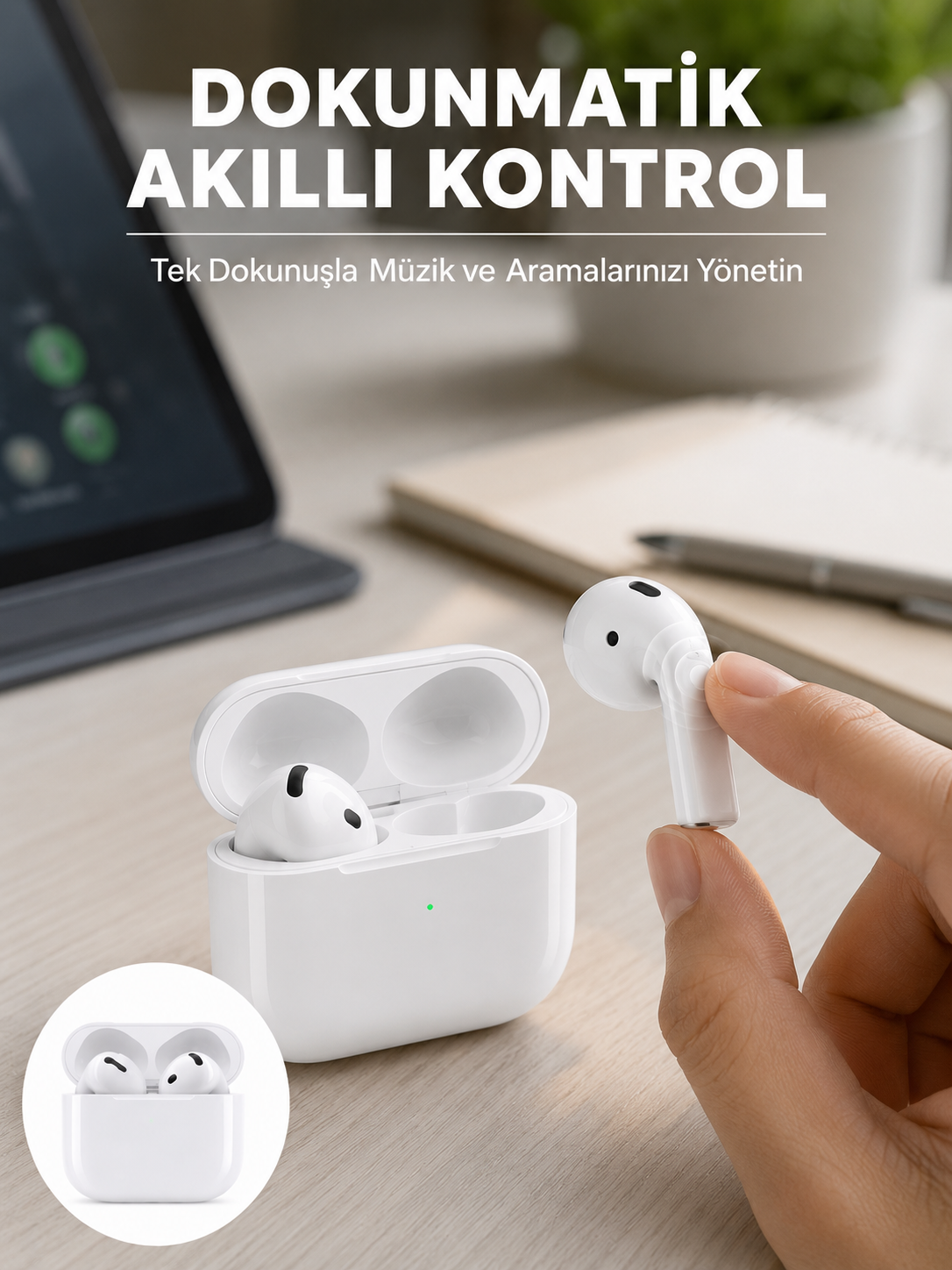 Kaliteli Ucuz İOS ve Android Uyumlu TWS Bluetooth Kulaklık ANC Özelliği Yeni Nesil - Lisinya Kaliteli Ucuz İOS ve Android Uyumlu TWS Bluetooth Kulaklık ANC Özelliği Yeni Nesil - Lisinya