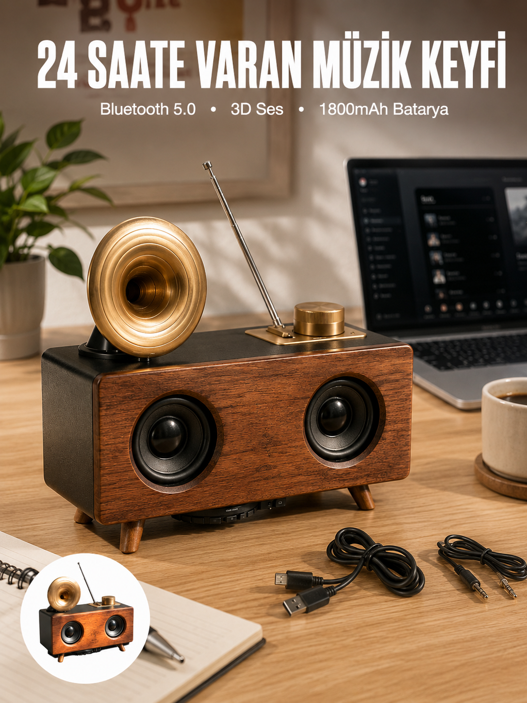 Çalar Radyo Müzik Kutusu Nostaljik Hoparlör Speaker - Lisinya Çalar Radyo Müzik Kutusu Nostaljik Hoparlör Speaker - Lisinya