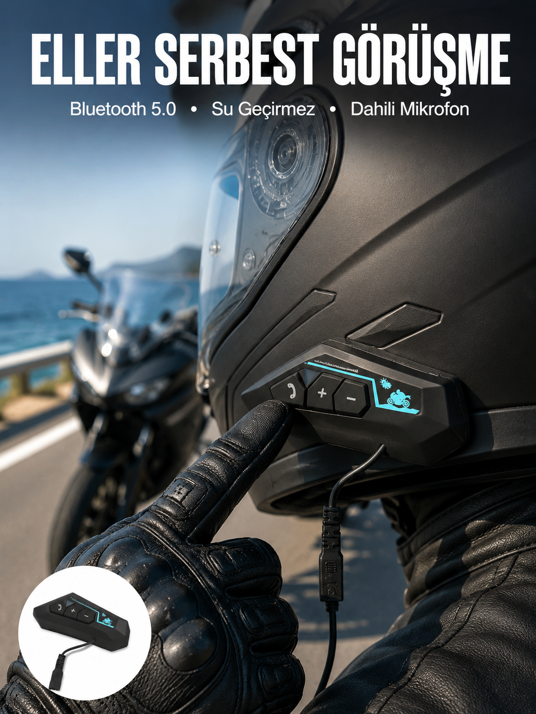 Kask Kulaklığı Motosiklet Intercom Interkom Dinleme Konuşma Özellikli Su Geçirmez - Lisinya Kask Kulaklığı Motosiklet Intercom Interkom Dinleme Konuşma Özellikli Su Geçirmez - Lisinya