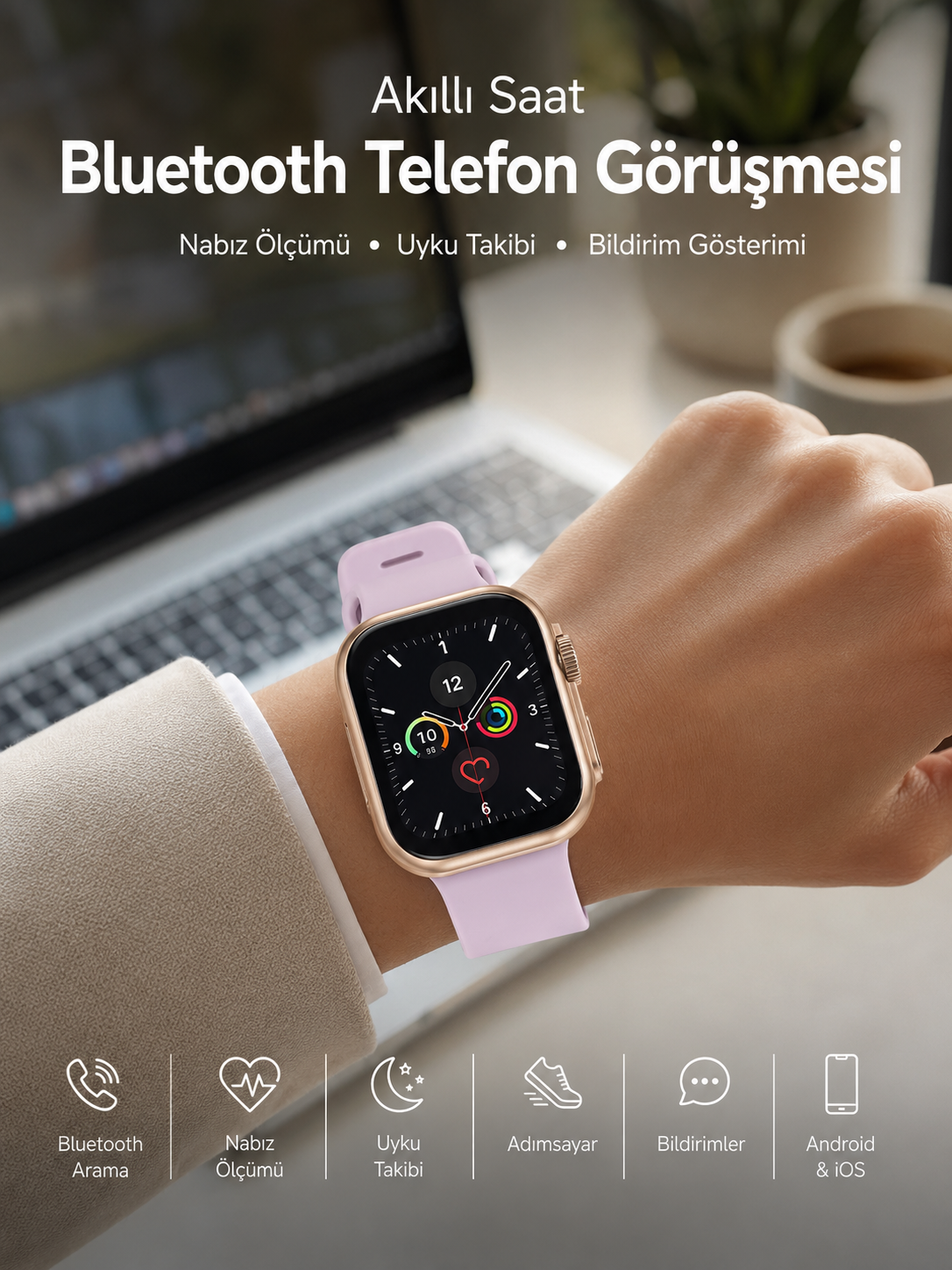 Bluetooth Görüşmeli Akıllı Saat, Sağlık Takibi ve Akıllı Bildirim Özellikleriyle Günlük Hayatınızı Kolaylaştırır - Lisinya
