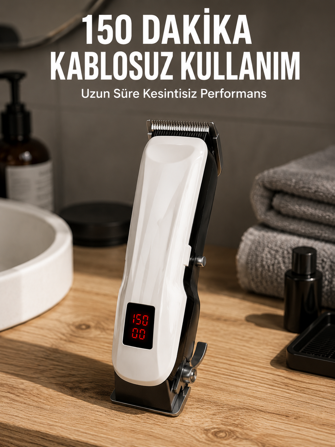 Yeni Nesil Tıraş Makinesi Uzun Şarjlı Paslanmaz Çelik Bıçaklı Yeni Nesil - Lisinya