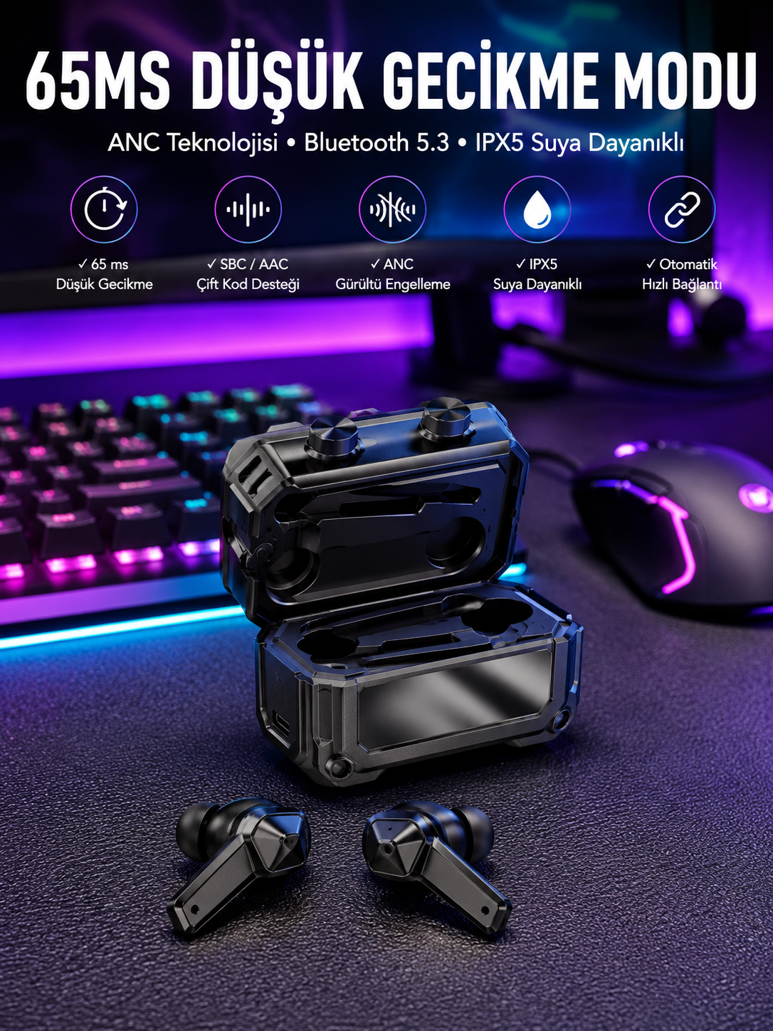 Oyuncu Kulaklığı Yeni Nesil Gamer Kulaklık Gürültü Önleyici - Lisinya Oyuncu Kulaklığı Yeni Nesil Gamer Kulaklık Gürültü Önleyici - Lisinya