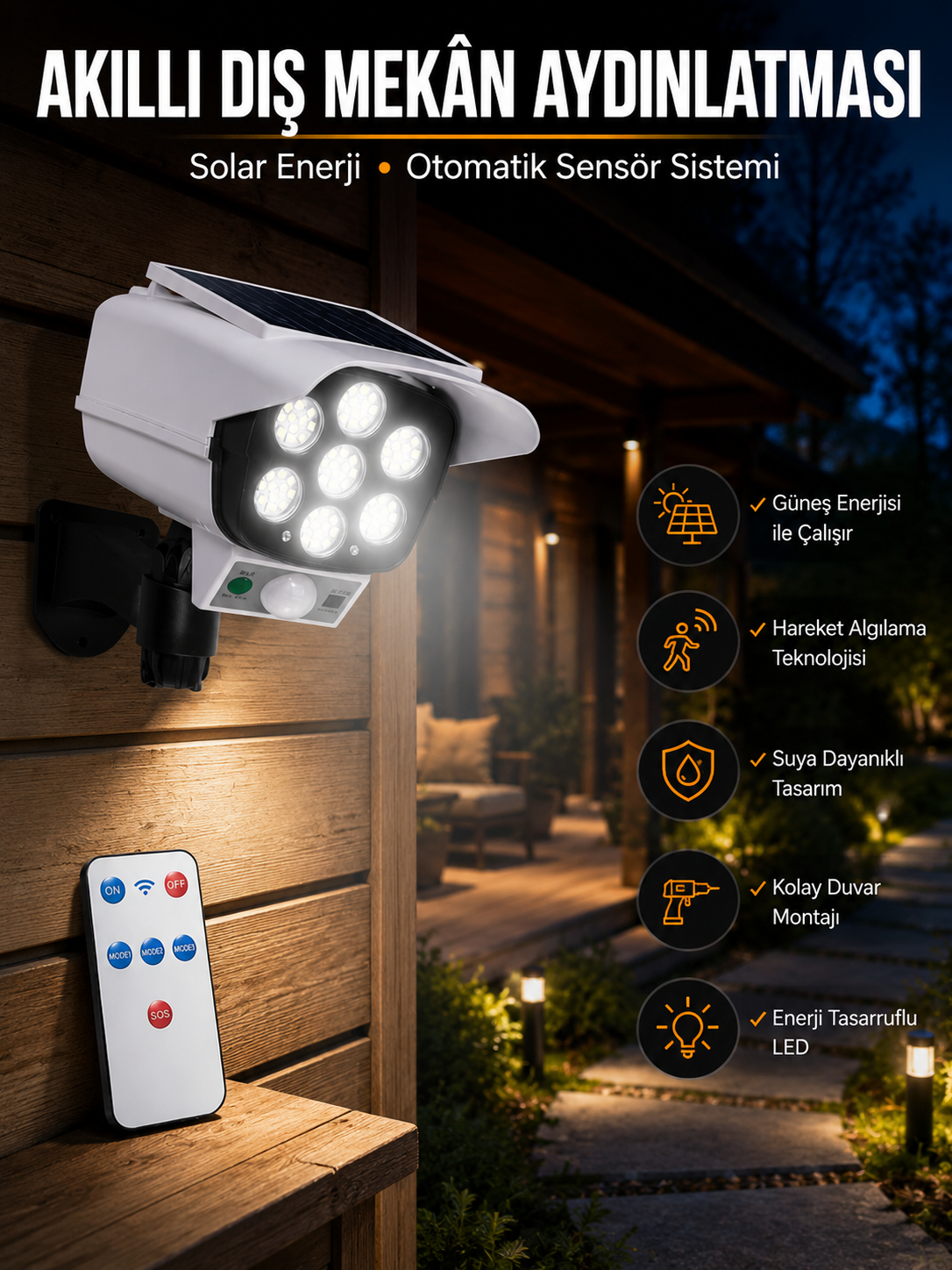 KAMERA GÖRÜNÜMLÜ SOLAR LAMBA - Lisinya KAMERA GÖRÜNÜMLÜ SOLAR LAMBA - Lisinya