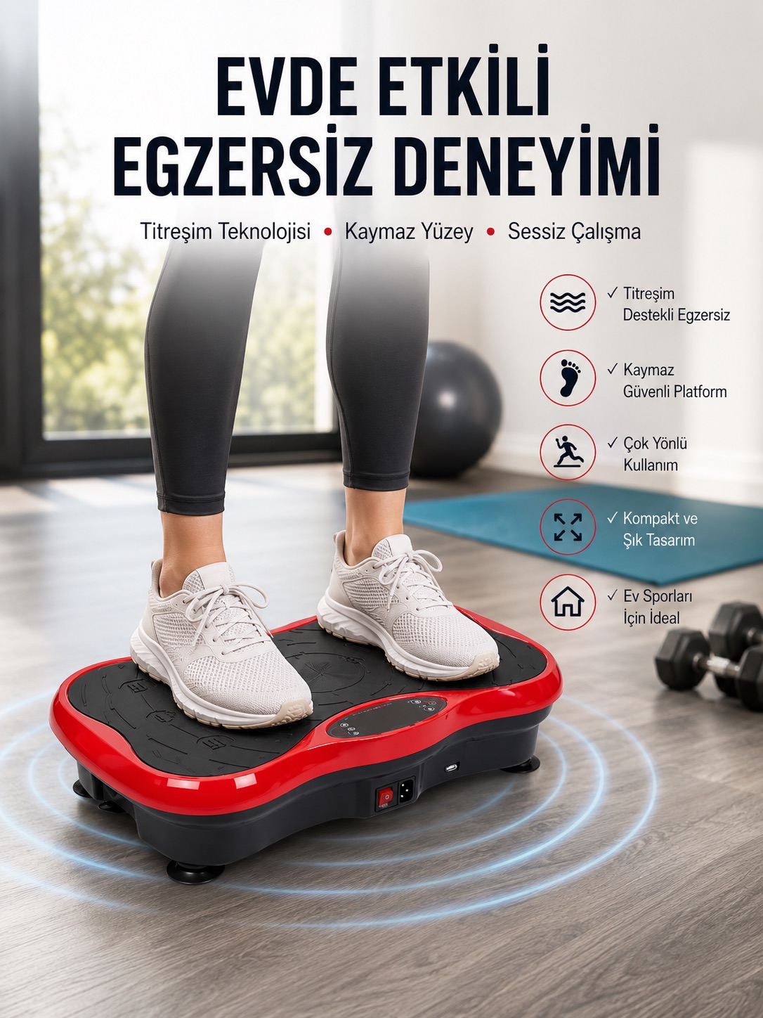 Kas Çalışmasını Destekleyen Titreşimli Egzersiz Makinesi - Lisinya Kas Çalışmasını Destekleyen Titreşimli Egzersiz Makinesi - Lisinya
