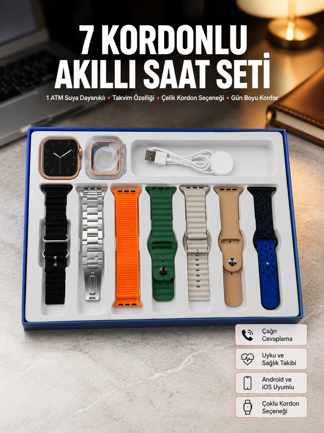 Akıllı Saat Unisex Akıllı Saat Çoklu Kordon Seçeneği Çelik Kordon Plastik Kordon Yeni Nesil - Lisinya