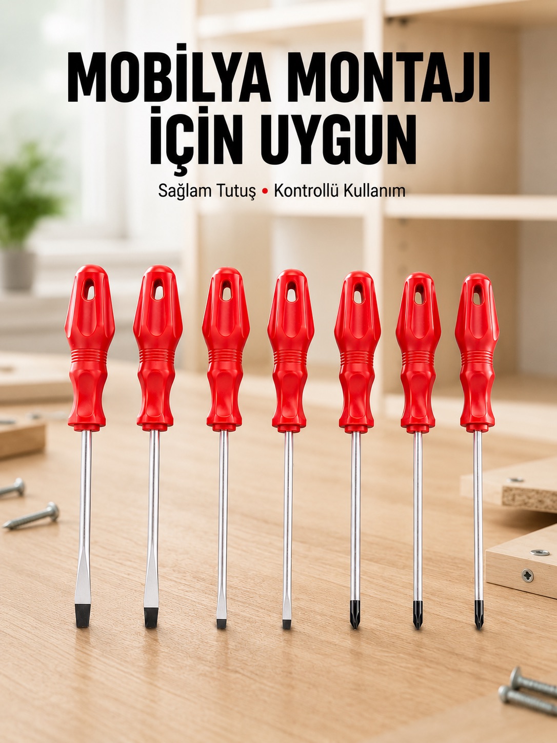 Çeşitli Vidalama İşleri İçin 7li Tornavida Takımı - Lisinya Çeşitli Vidalama İşleri İçin 7li Tornavida Takımı - Lisinya