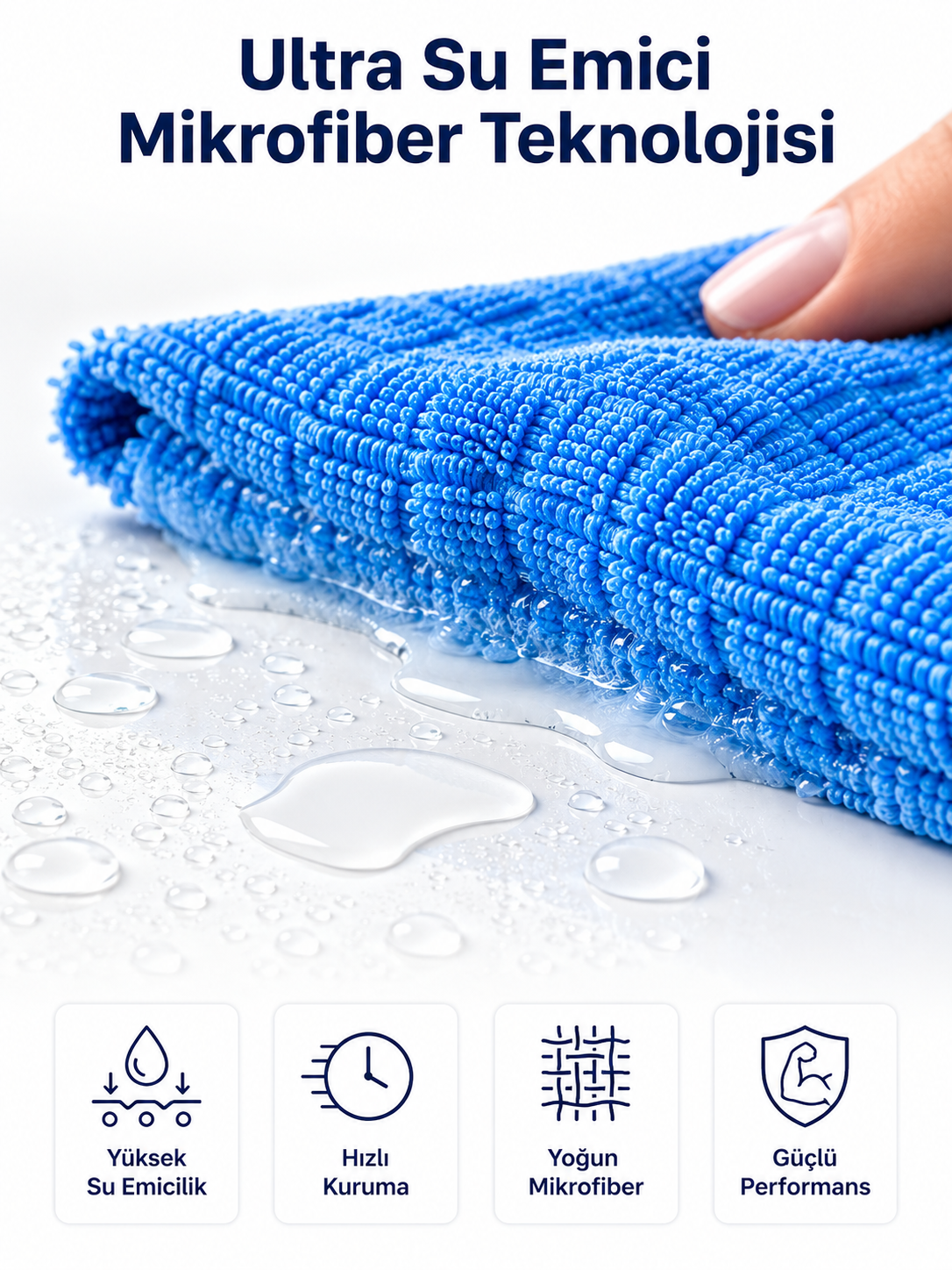 40x40 Mikrofiber Temizlik Bezi İz Bırakmayan Cam Ayna Mobilya Mutfak Temizlik Bezi - Lisinya