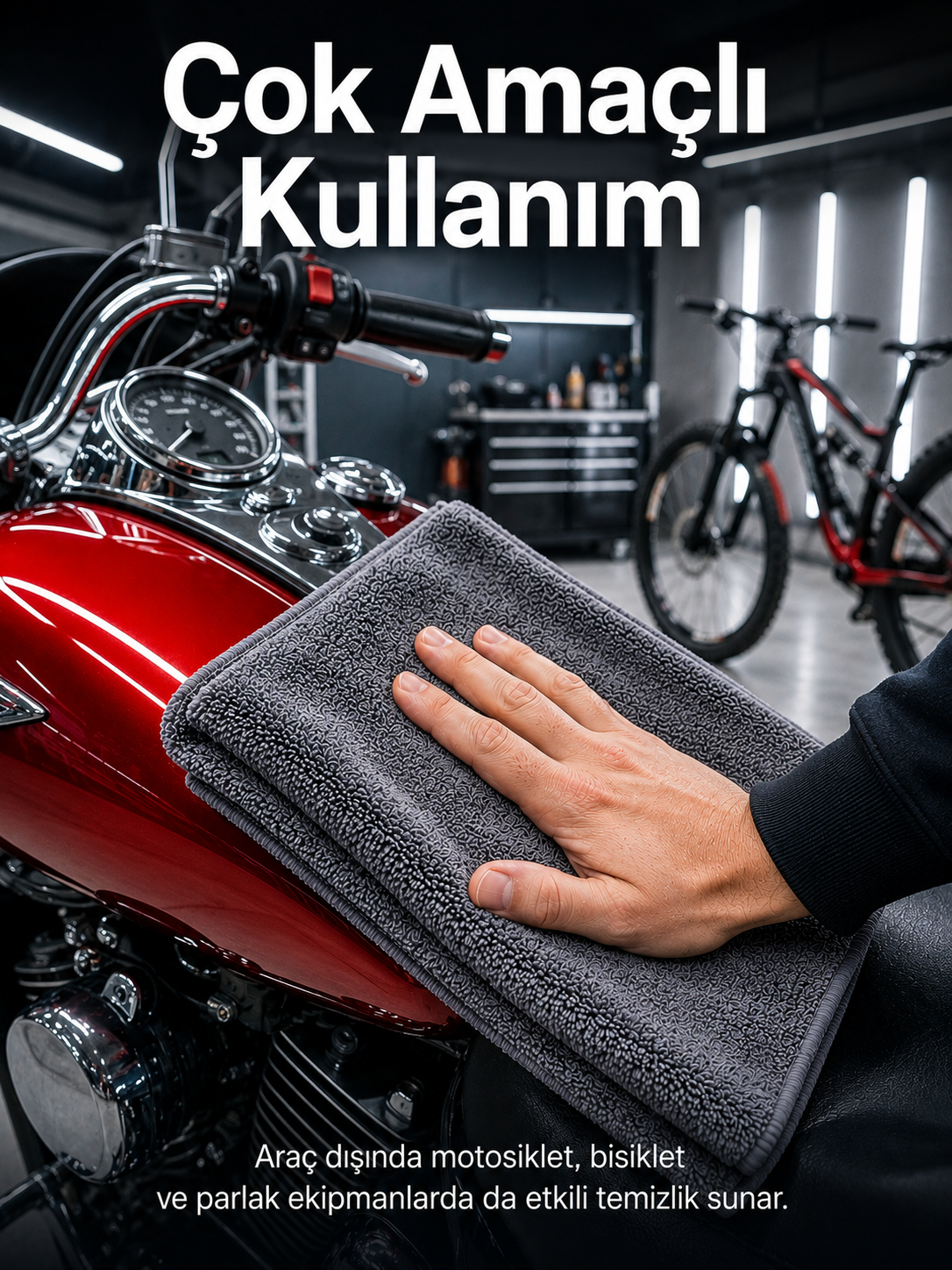 50x70 Mikrofiber Tank Bezi Araç Kurulama ve Oto Bakım Temizlik Bezi Yüksek Su Emici - Lisinya