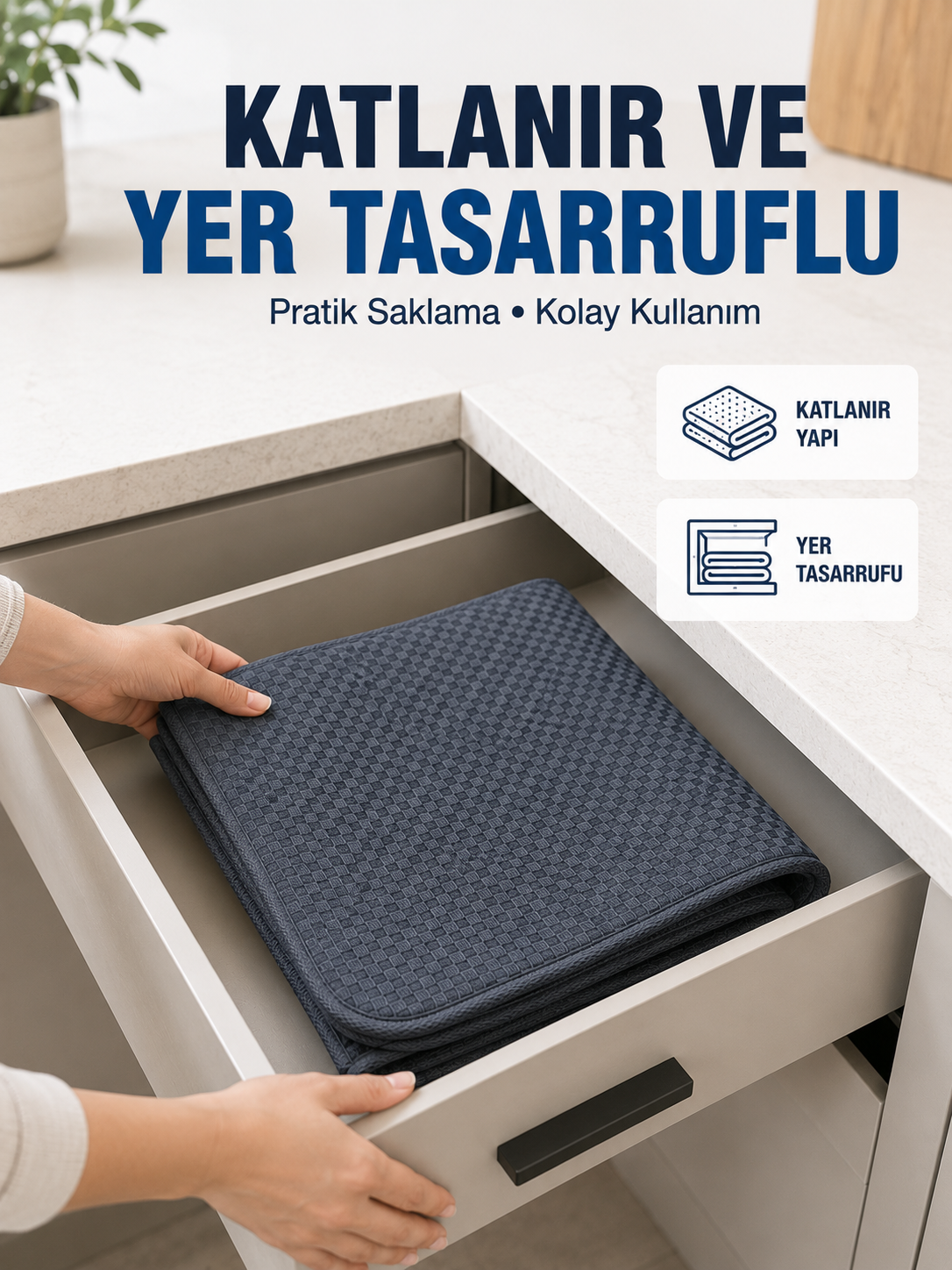 Mutfak İçin Su Emici Kurutma Matı Bardak, Tabak ve Kase Kurutma Matı - Lisinya Mutfak İçin Su Emici Kurutma Matı Bardak, Tabak ve Kase Kurutma Matı - Lisinya