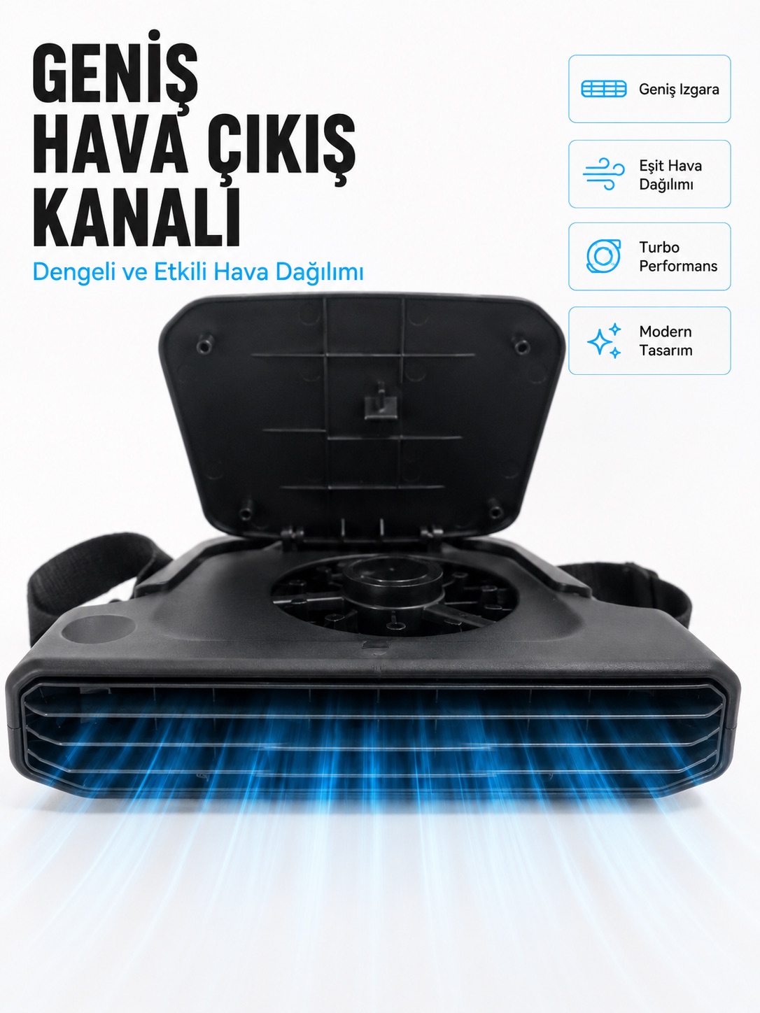 5 Kademeli Araç İçi Boyun Serinletme Fanı Güçlü Turbo Hava Akışlı USB Şarjlı - Lisinya 5 Kademeli Araç İçi Boyun Serinletme Fanı Güçlü Turbo Hava Akışlı USB Şarjlı - Lisinya