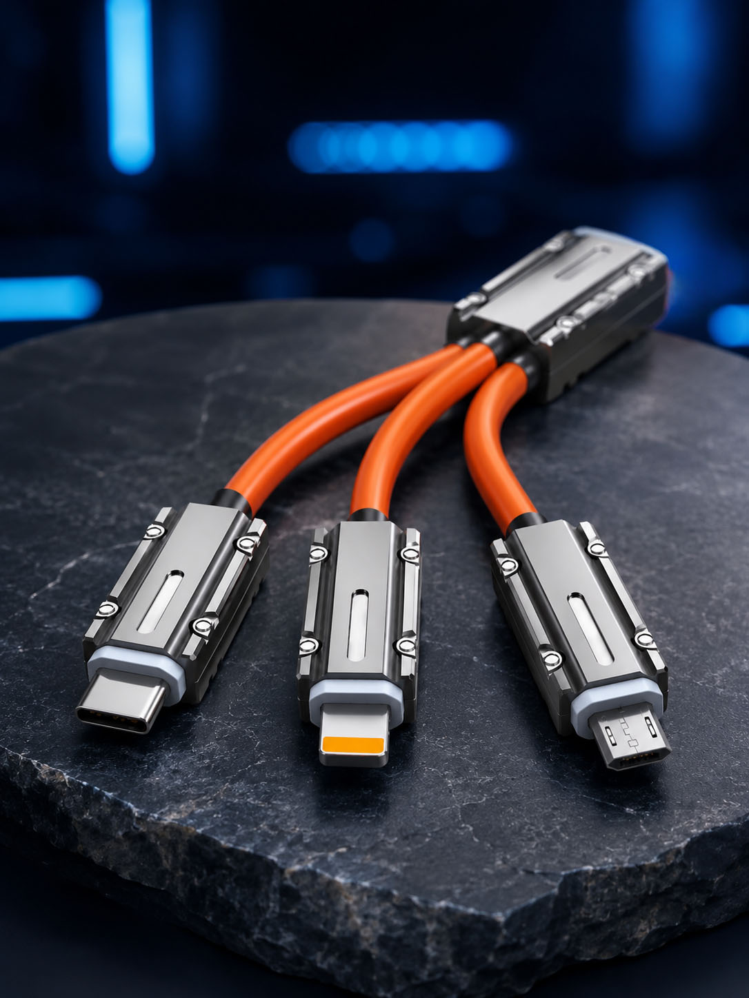 120W Hızlı Şarj Destekli 3'ü 1 Arada Çok Amaçlı Şarj ve Veri Aktarım Kablosu - Lisinya 120W Hızlı Şarj Destekli 3'ü 1 Arada Çok Amaçlı Şarj ve Veri Aktarım Kablosu - Lisinya