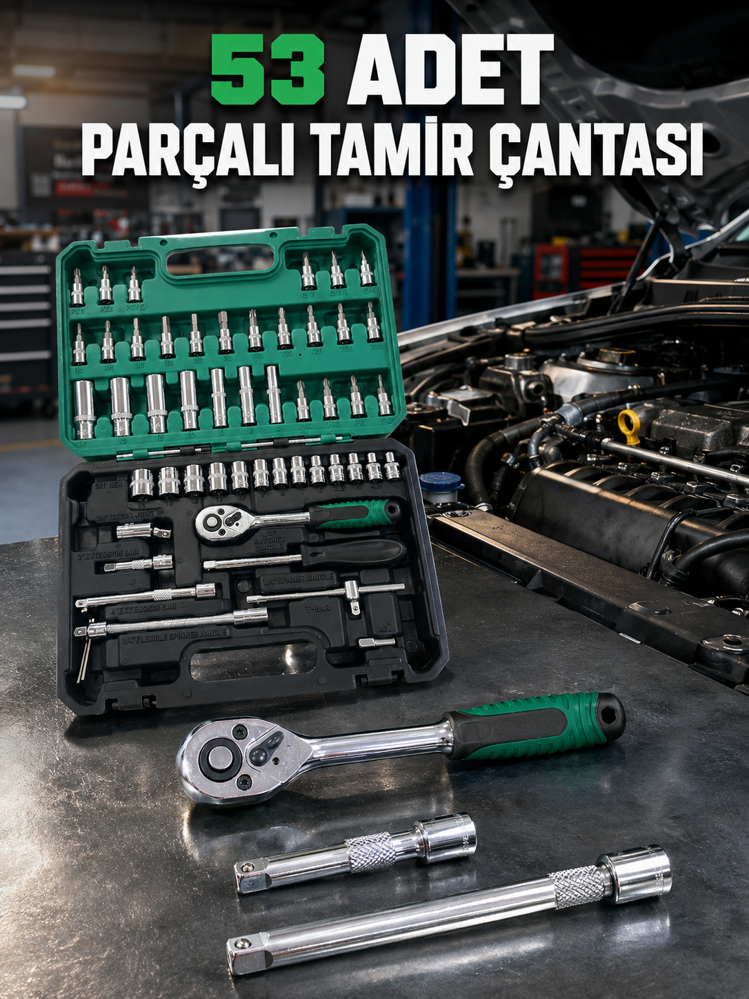 Derin Lokmalı Uçlu Çok Fonksiyonlu Tamir Seti - Lisinya Derin Lokmalı Uçlu Çok Fonksiyonlu Tamir Seti - Lisinya
