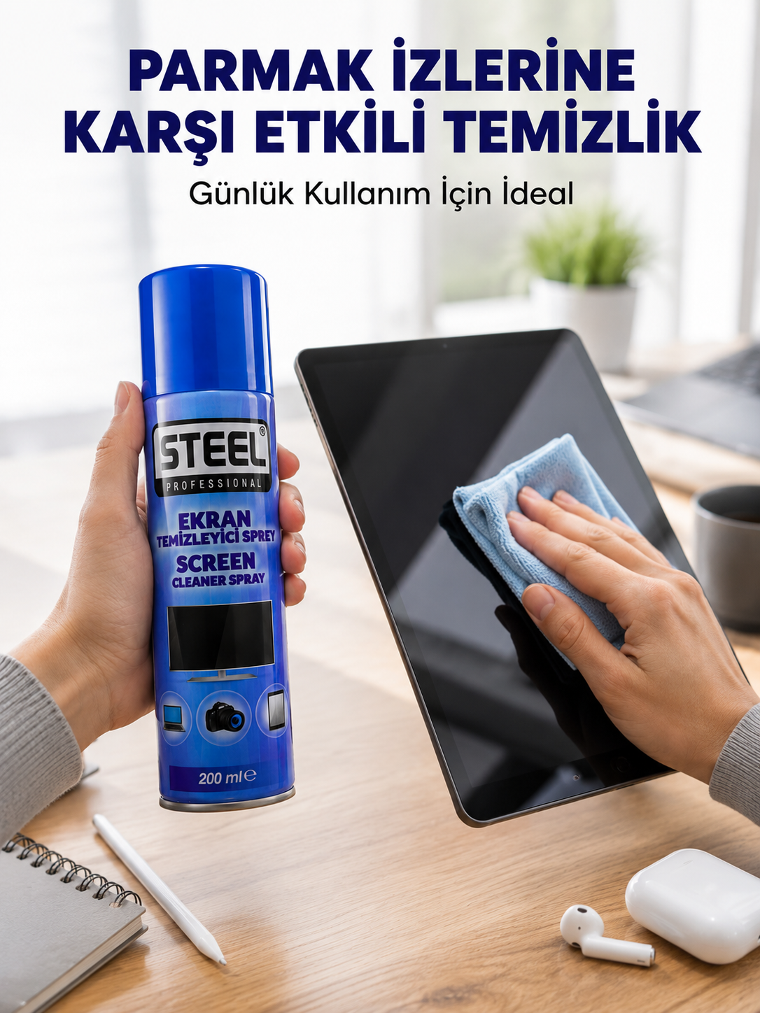 İz Bırakmadan Etkili Ekran Temizliği Sağlayan Sprey - Lisinya İz Bırakmadan Etkili Ekran Temizliği Sağlayan Sprey - Lisinya