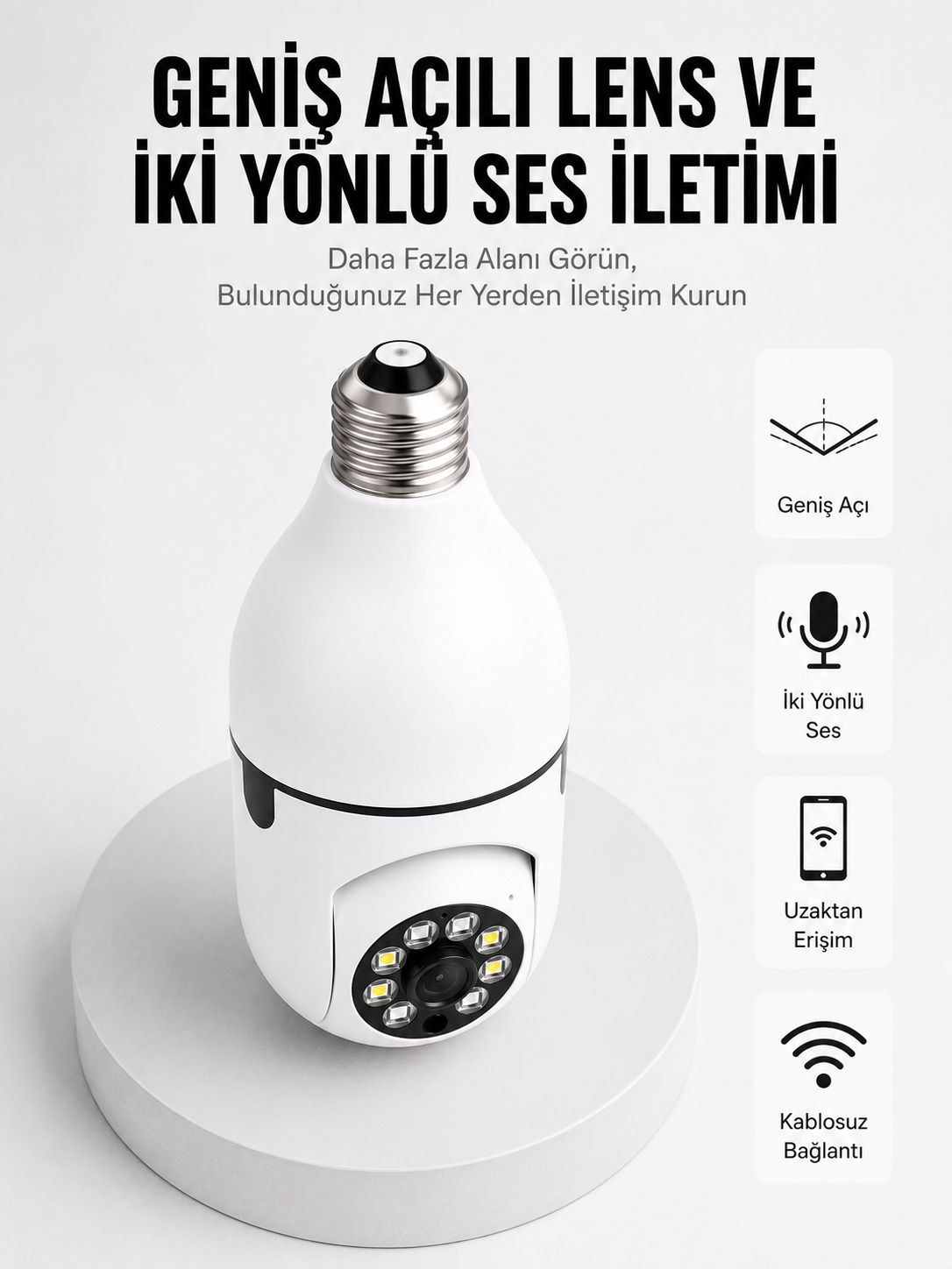 Akıllı Güvenlik Kamerası Full HD Görüntü ve Gece Görüş Özellikli Yeni Nesil - Lisinya Akıllı Güvenlik Kamerası Full HD Görüntü ve Gece Görüş Özellikli Yeni Nesil - Lisinya