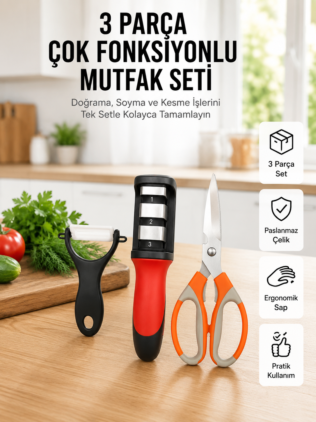 Çok Fonksiyonlu Mutfak Makas Seti –Pratik Mutfak Yardımcısı Yeni Nesil - Lisinya Çok Fonksiyonlu Mutfak Makas Seti –Pratik Mutfak Yardımcısı Yeni Nesil - Lisinya