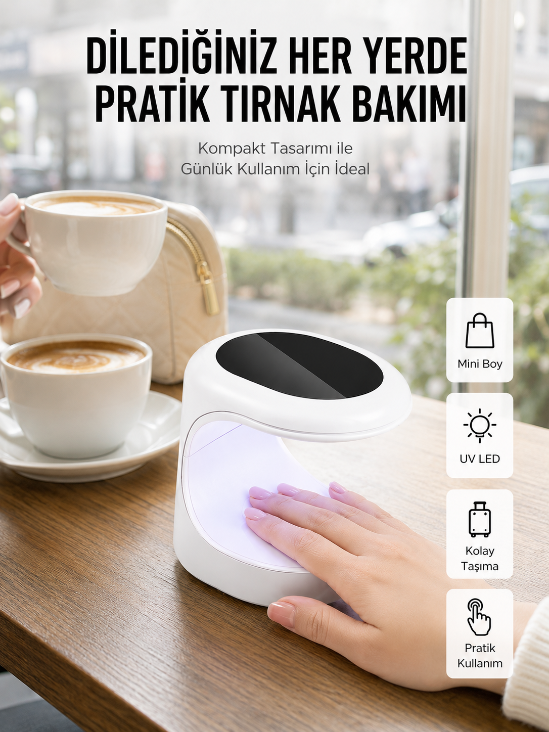 Kalıcı Oje Kurutucu UV Led Teknolojisi Taşınabilir Mini Tırnak Kurutucu - Lisinya Kalıcı Oje Kurutucu UV Led Teknolojisi Taşınabilir Mini Tırnak Kurutucu - Lisinya