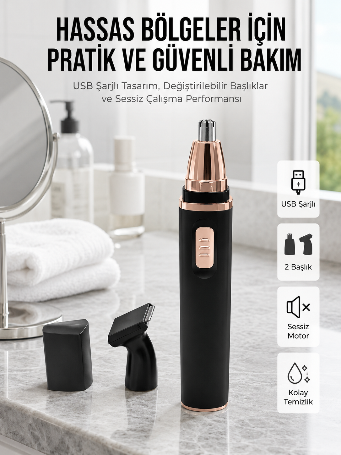USB Sarjlı Tı raş Makinesi USB Sarjlı Traş Makinesi Uzun Ömürlü - Lisinya