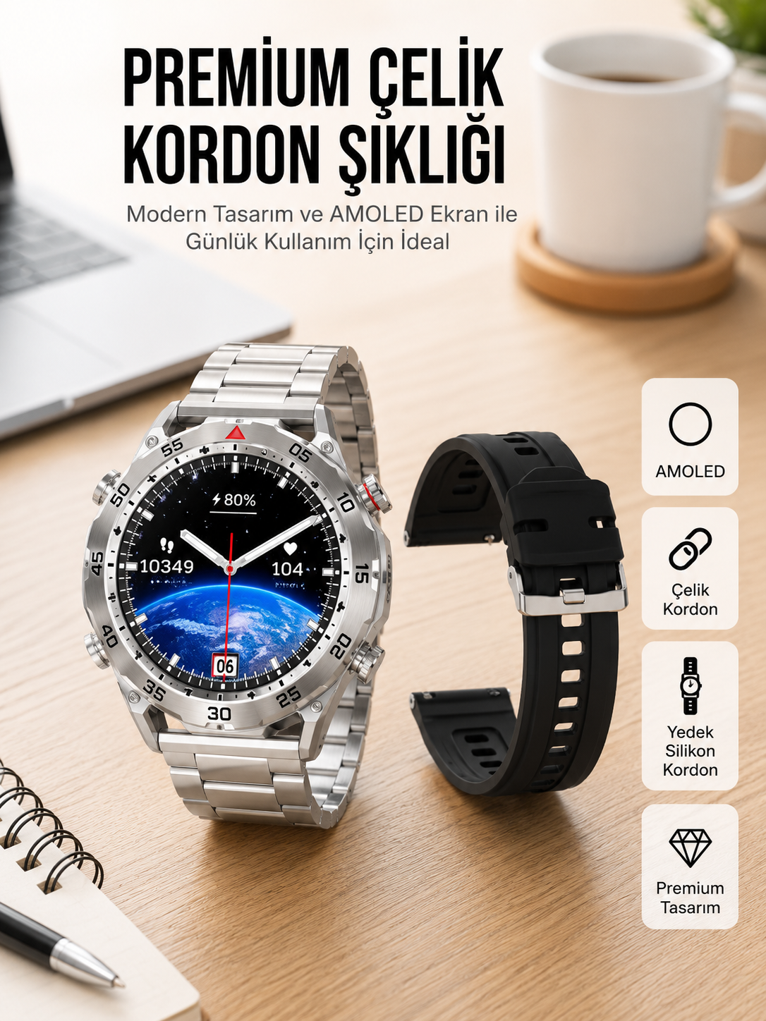 2025 Model Yuvarlak Ekran Android ve İOS Uyumlu GPS Takibi Yapabilen Akıllı Saat Yeni Nesil - Lisinya 2025 Model Yuvarlak Ekran Android ve İOS Uyumlu GPS Takibi Yapabilen Akıllı Saat Yeni Nesil - Lisinya